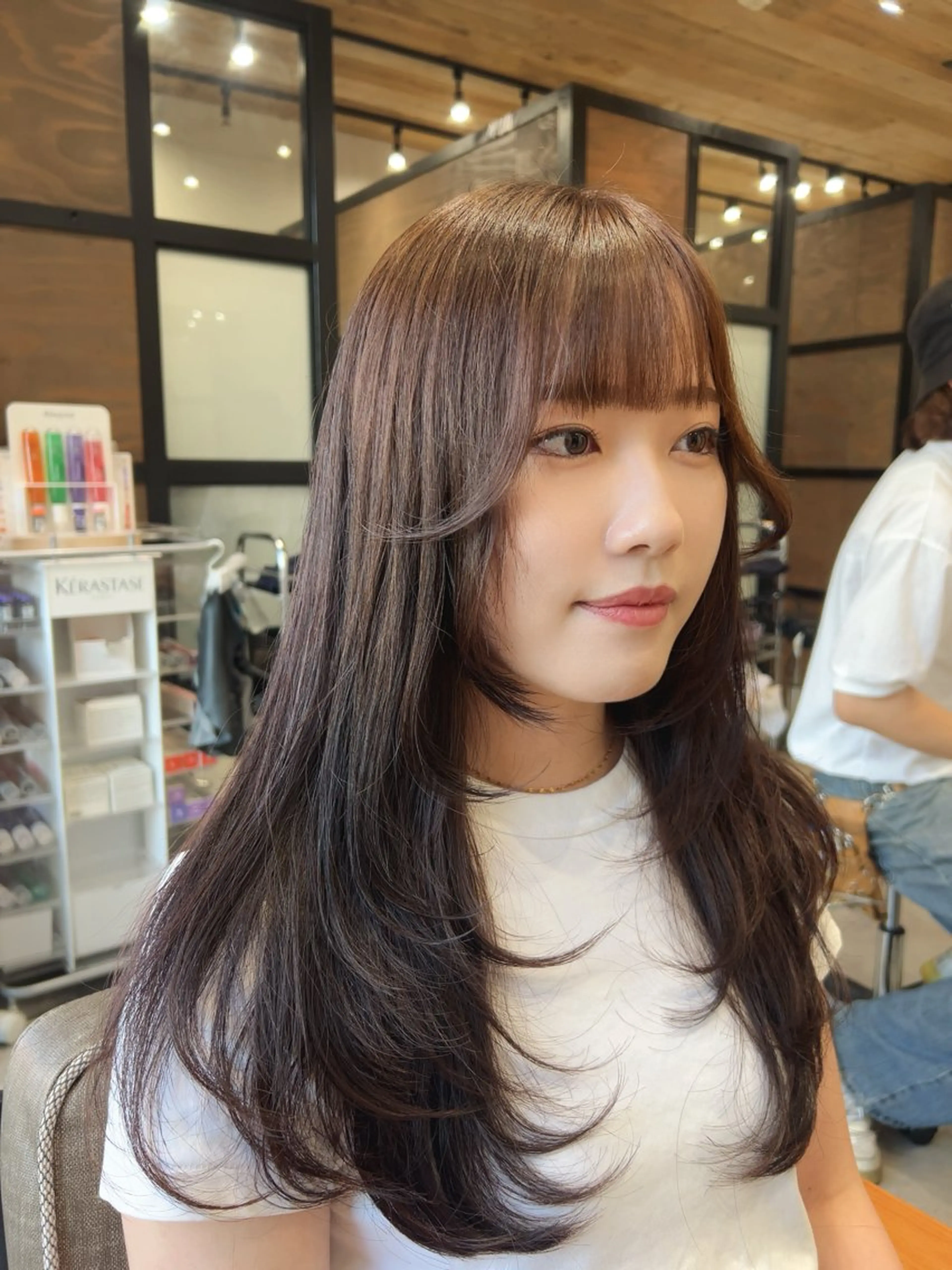 【ご新規様🌟minimo限定】韓国レイヤーカット+カラー+セラミドトリートメント🫧 6000円の写真