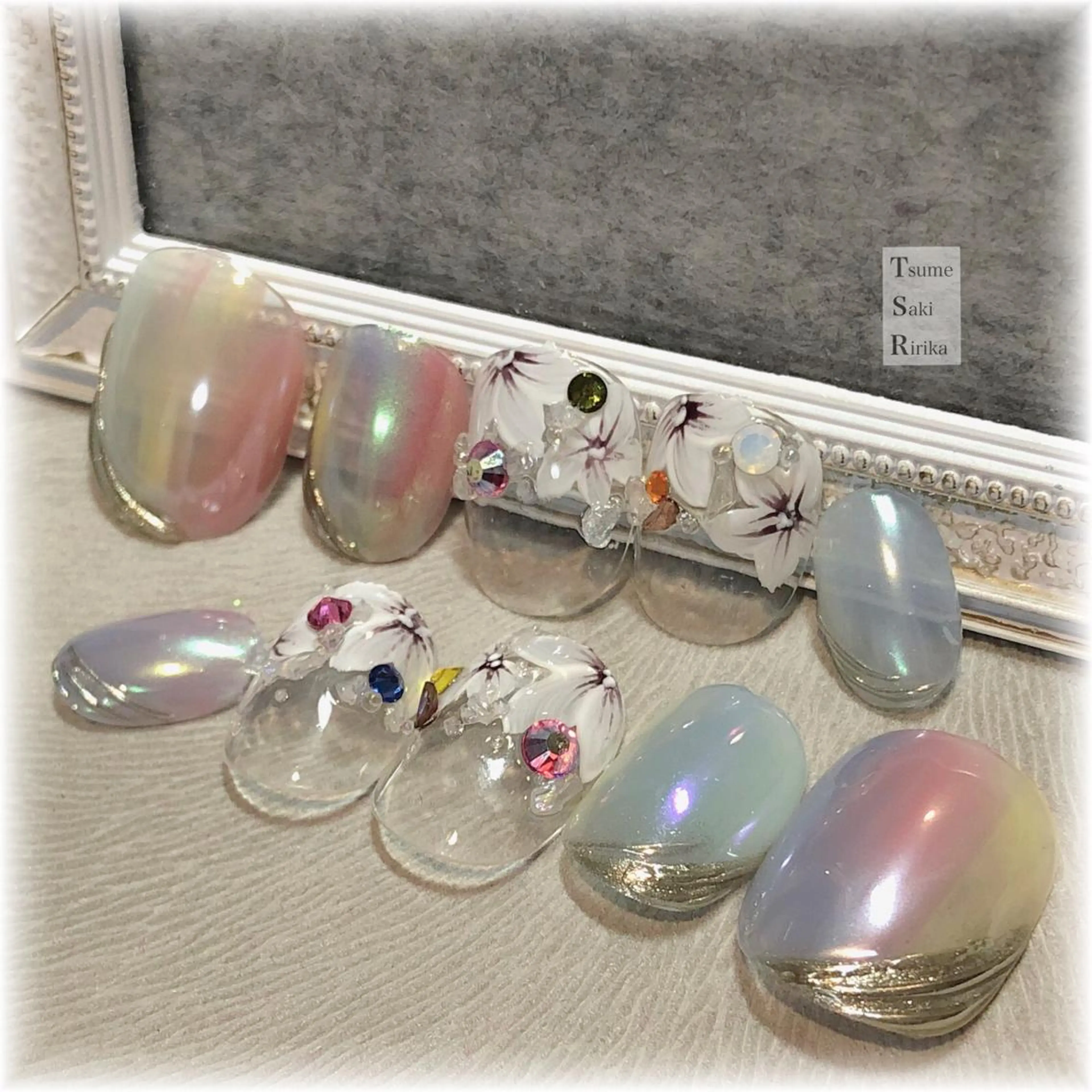 ネイル 爪咲 りり花のネイルデザイン