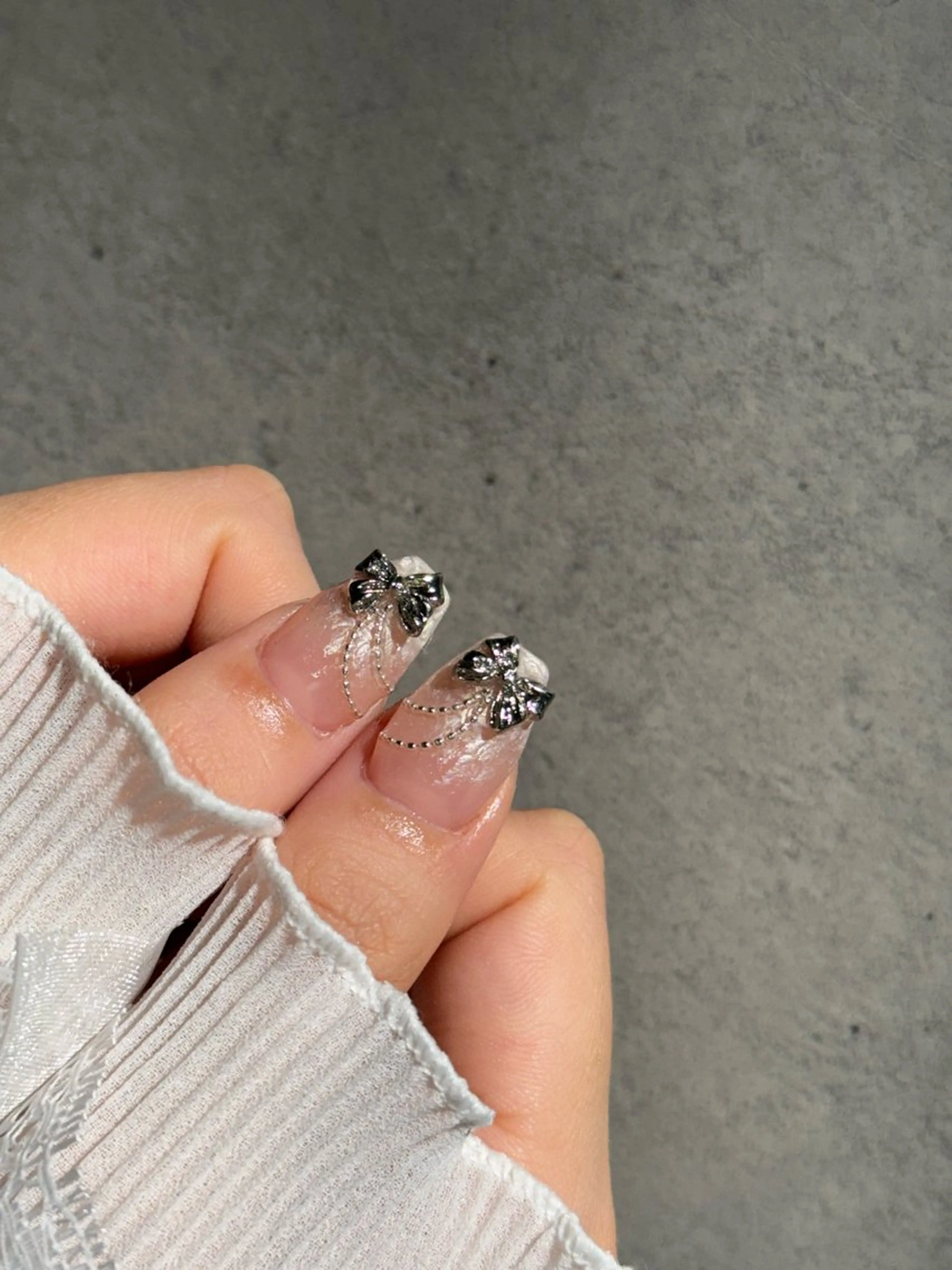 ネイル I-nailロング /ワンホン/キラキラのネイルデザイン