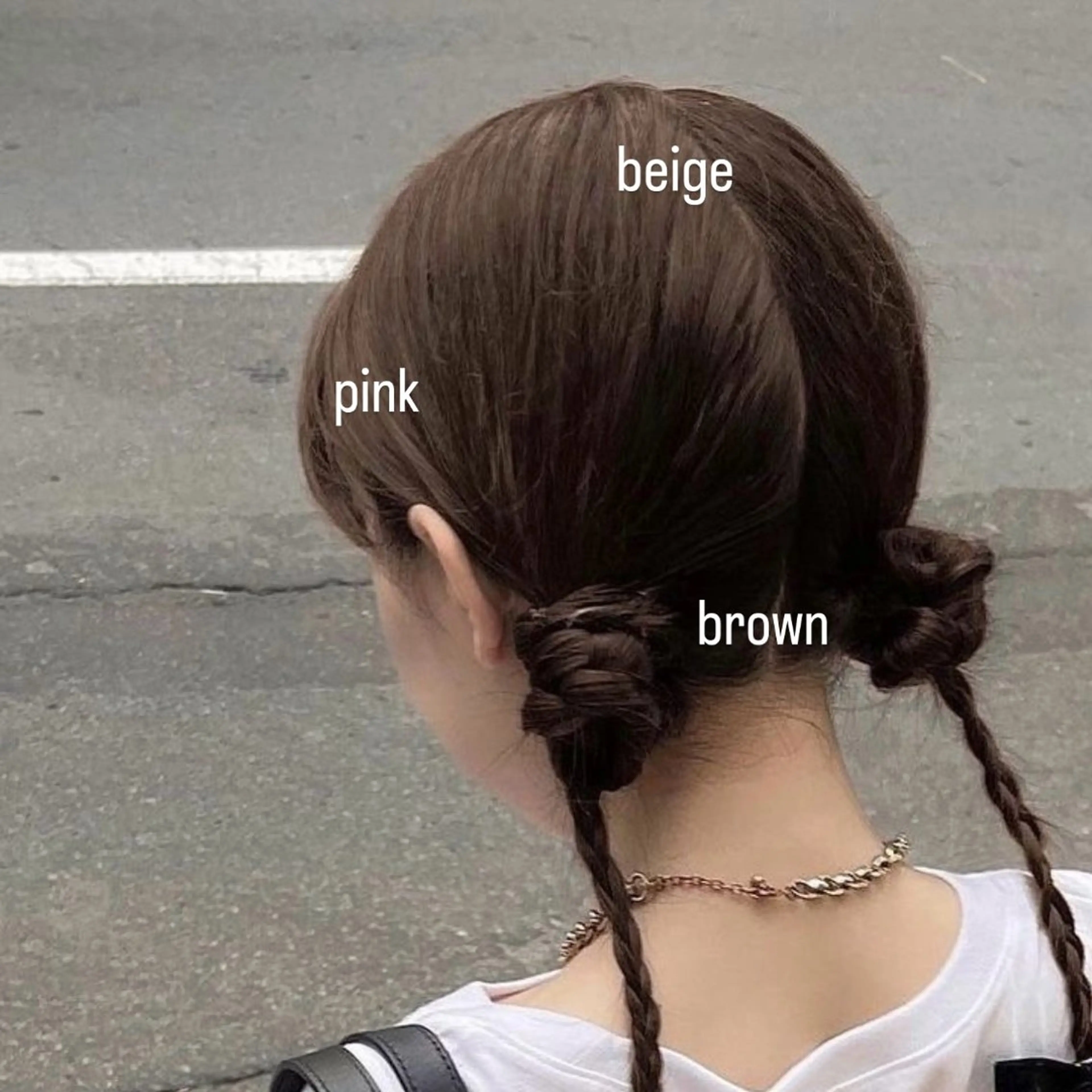 セミロング カラー 韓国ｶﾞｰﾘｰ 🎀ミスズ🩰のヘアスタイル