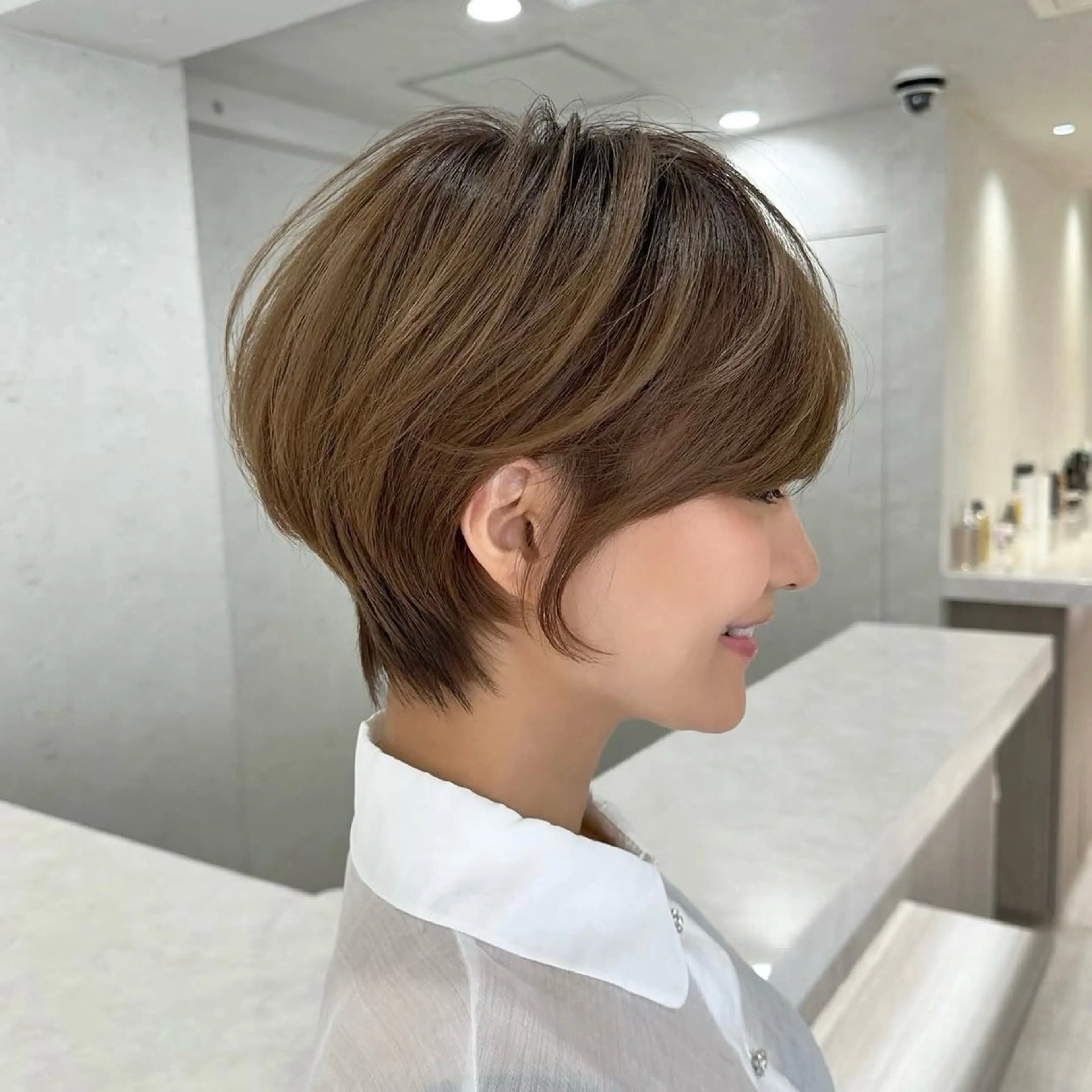 ショート 艶カラー/ヘアセット 着付け　ふうか　渋谷のヘアスタイル