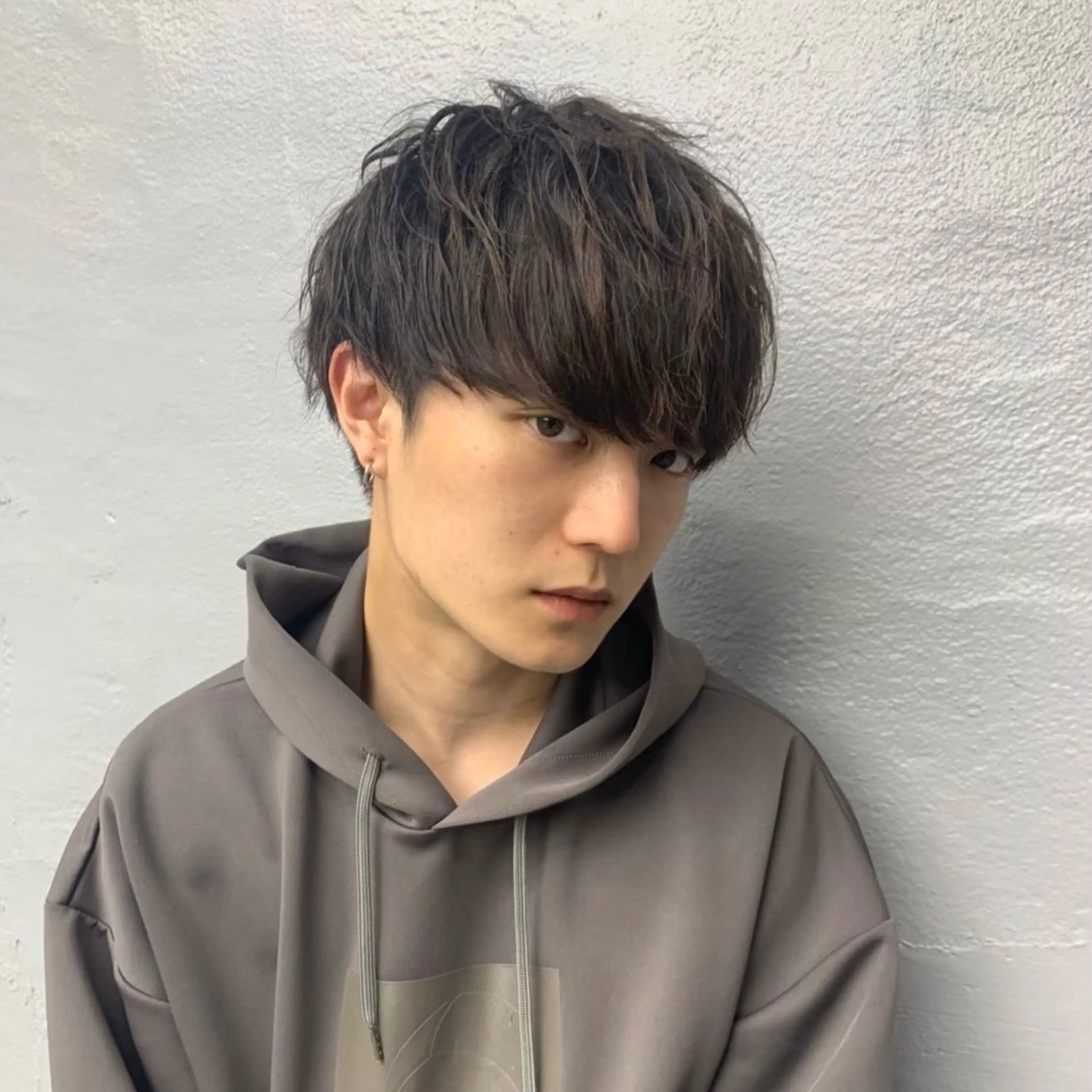 パーマ メンズ センターパート マッシュ メンズパーマ スパイキーショート 波巻きパーマ カット パーマ 𝙎𝙚𝙞𝙧𝙖 ☆カット/パーマのヘアスタイル