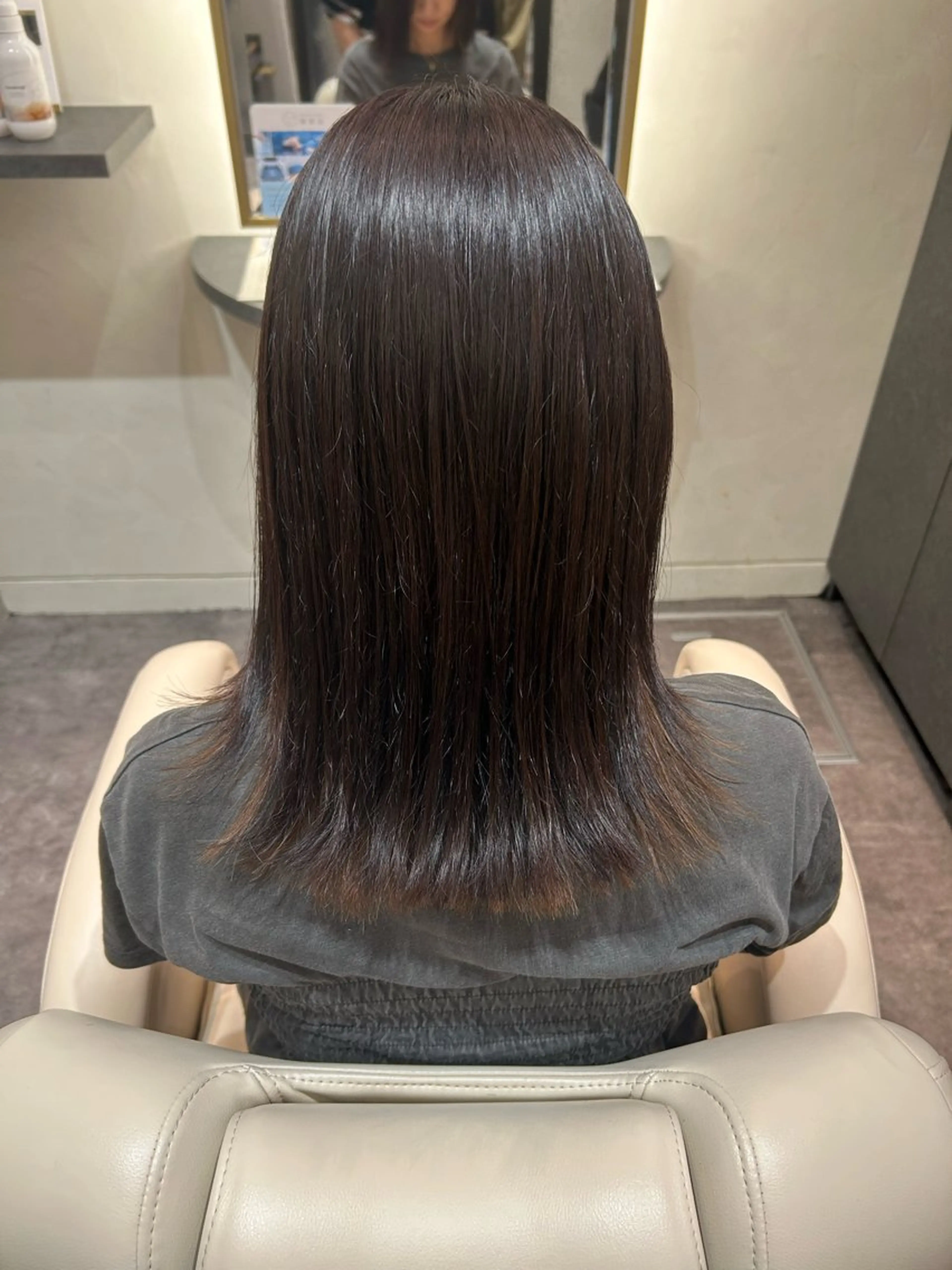 ミディアム カラー ブリーチ インナーカラー ヘアカラー 天王寺/HOOP/ 城山悠蘭のヘアスタイル