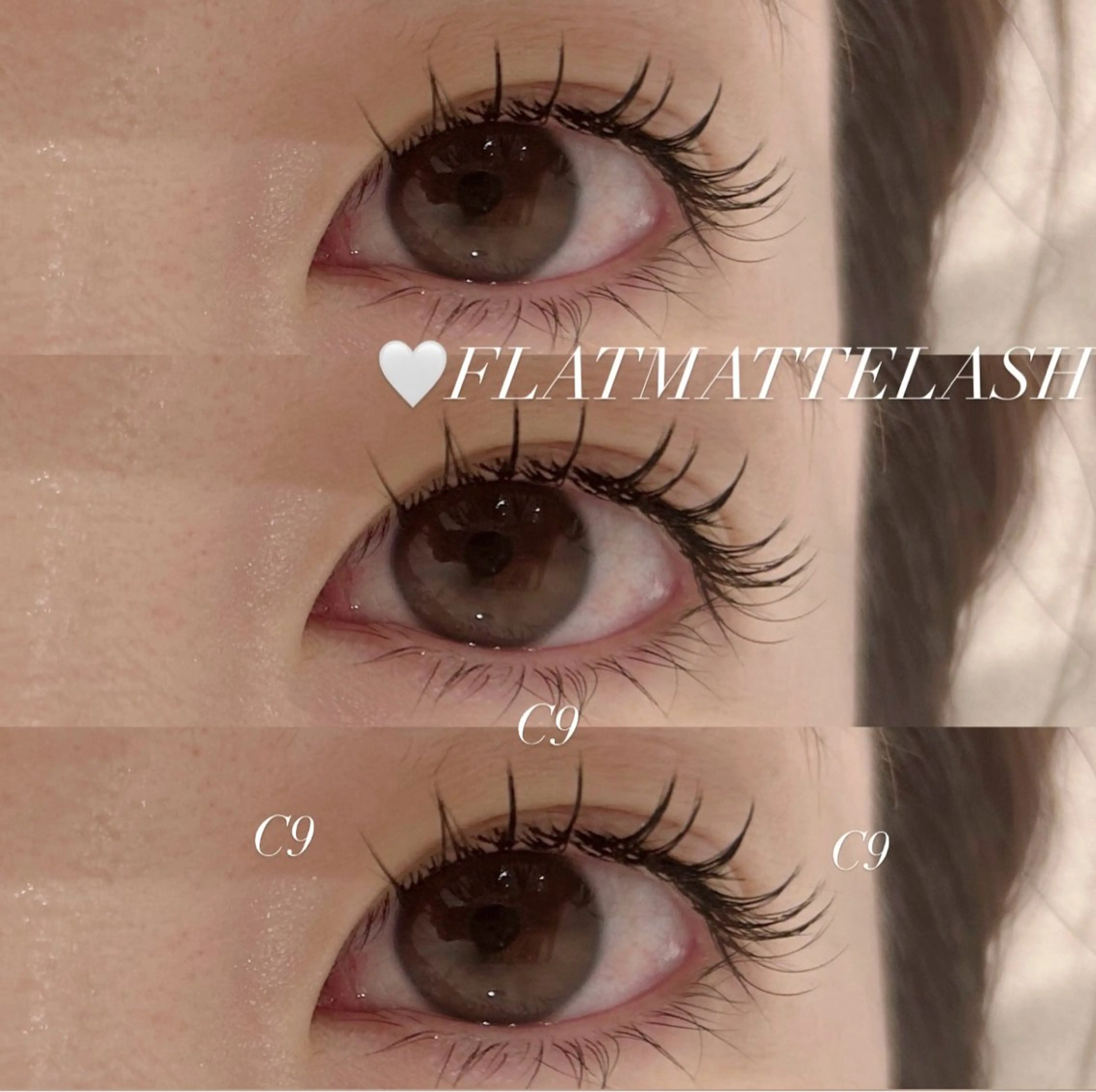 マツエク・マツパ Cカール フラットラッシュ マツエク Jouir miyuuのマツエク・マツパデザイン