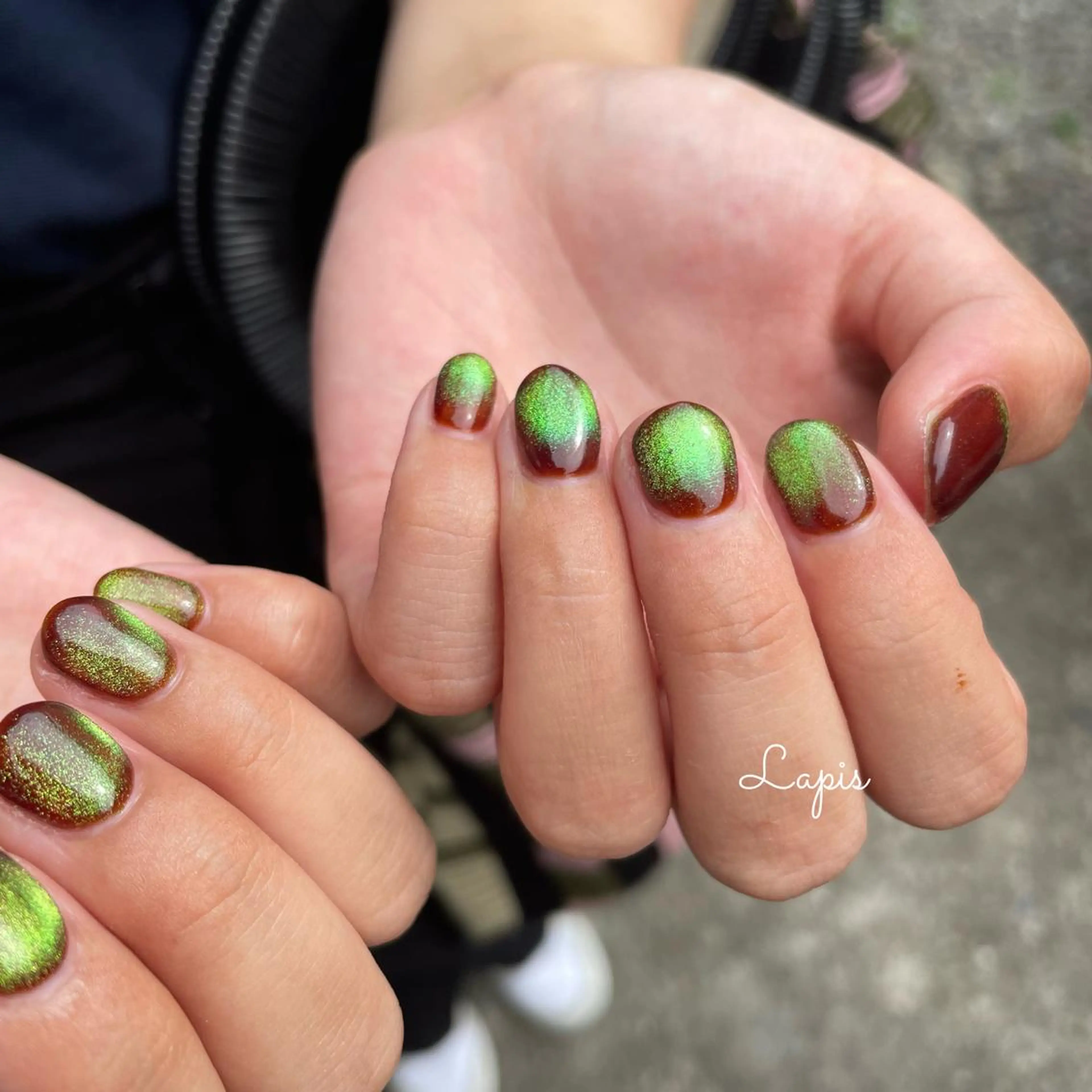 ネイル マグネットネイル ハンドネイル Lapis *のネイルデザイン