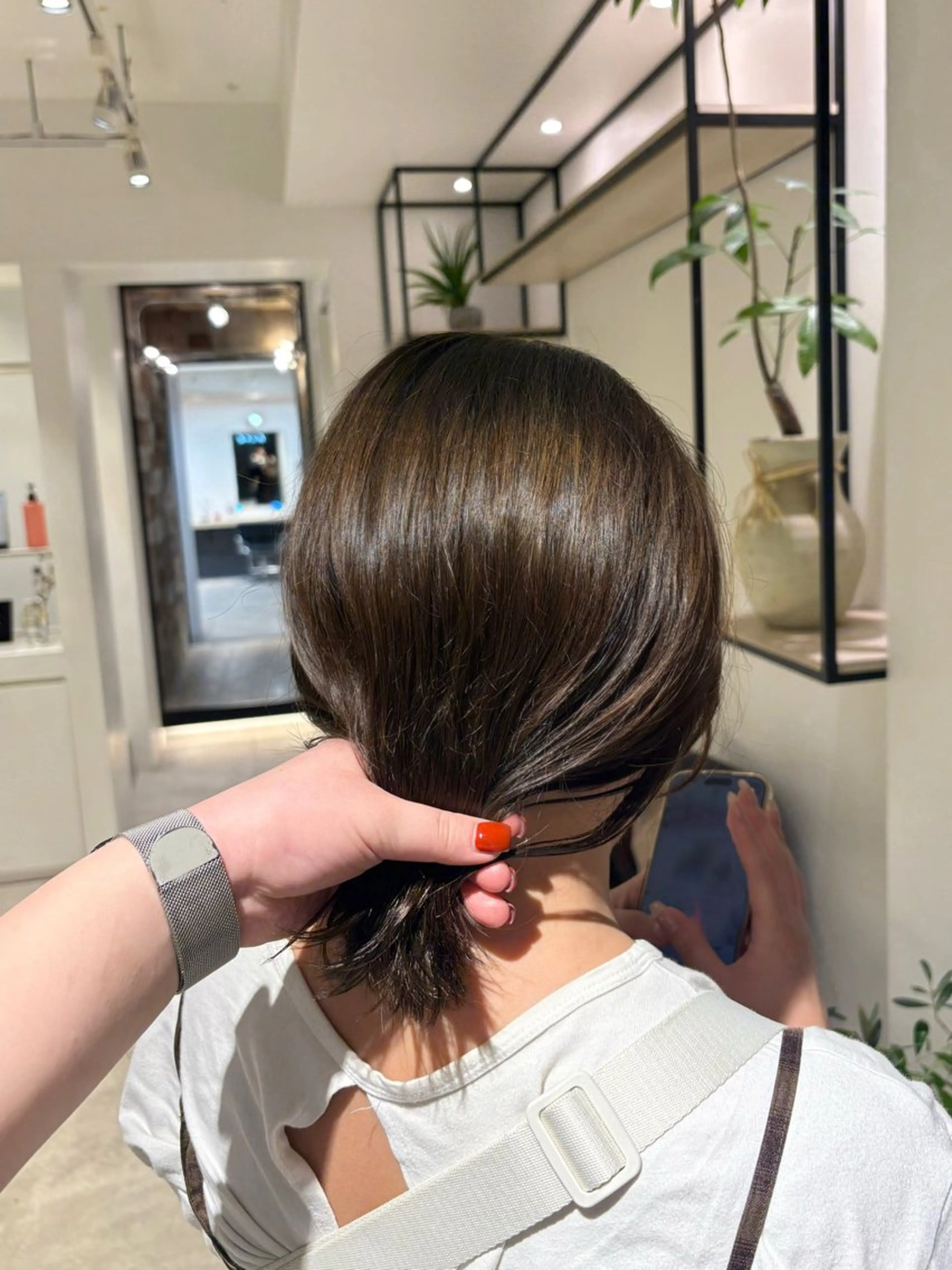 ミディアム カラー ヘアカラー SHEA /縮毛矯正 イソダハルカのヘアスタイル