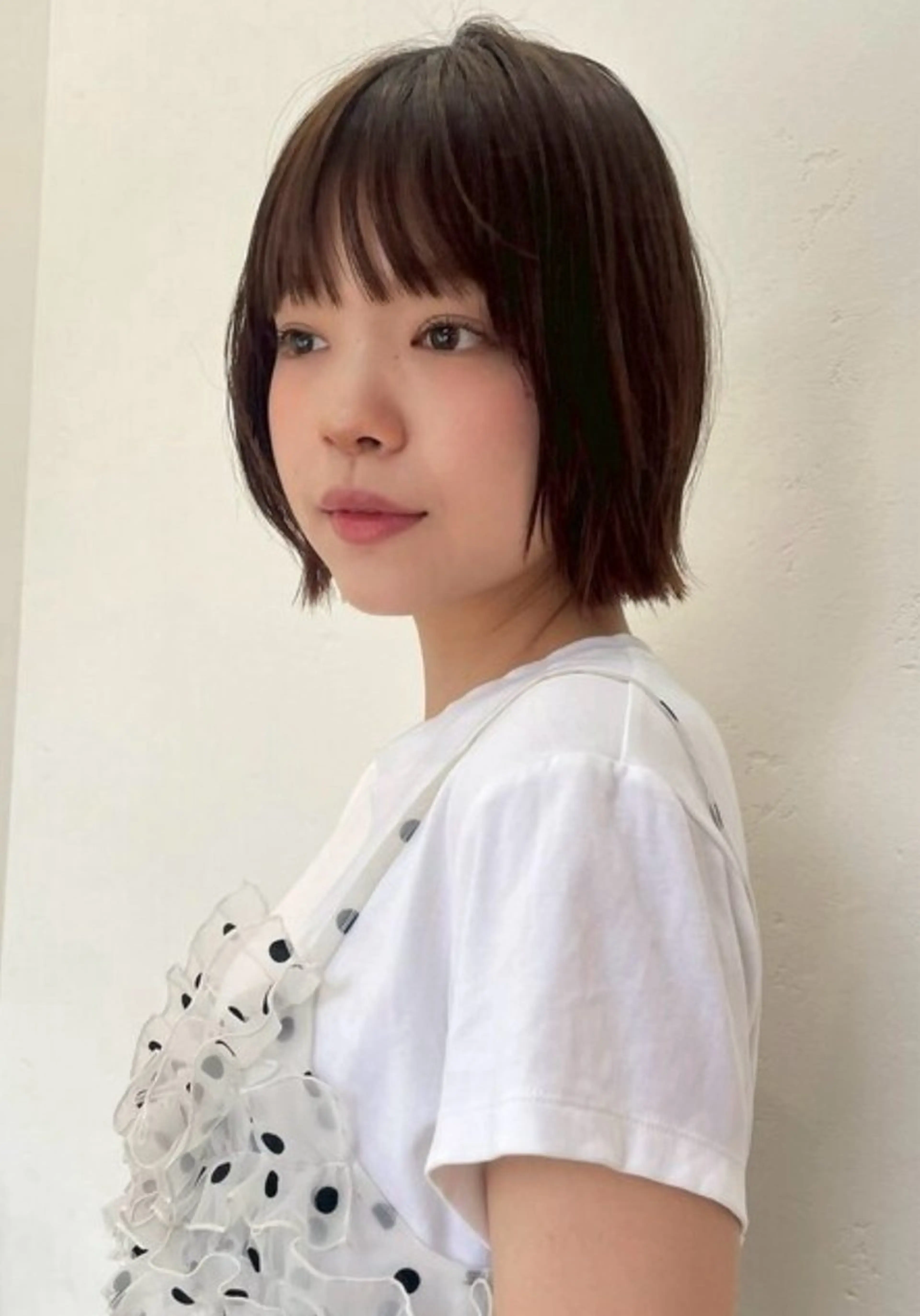 ミディアム カラー カット ヘアカラー トリートメント くびれヘア/髪質改善 はるのヘアスタイル