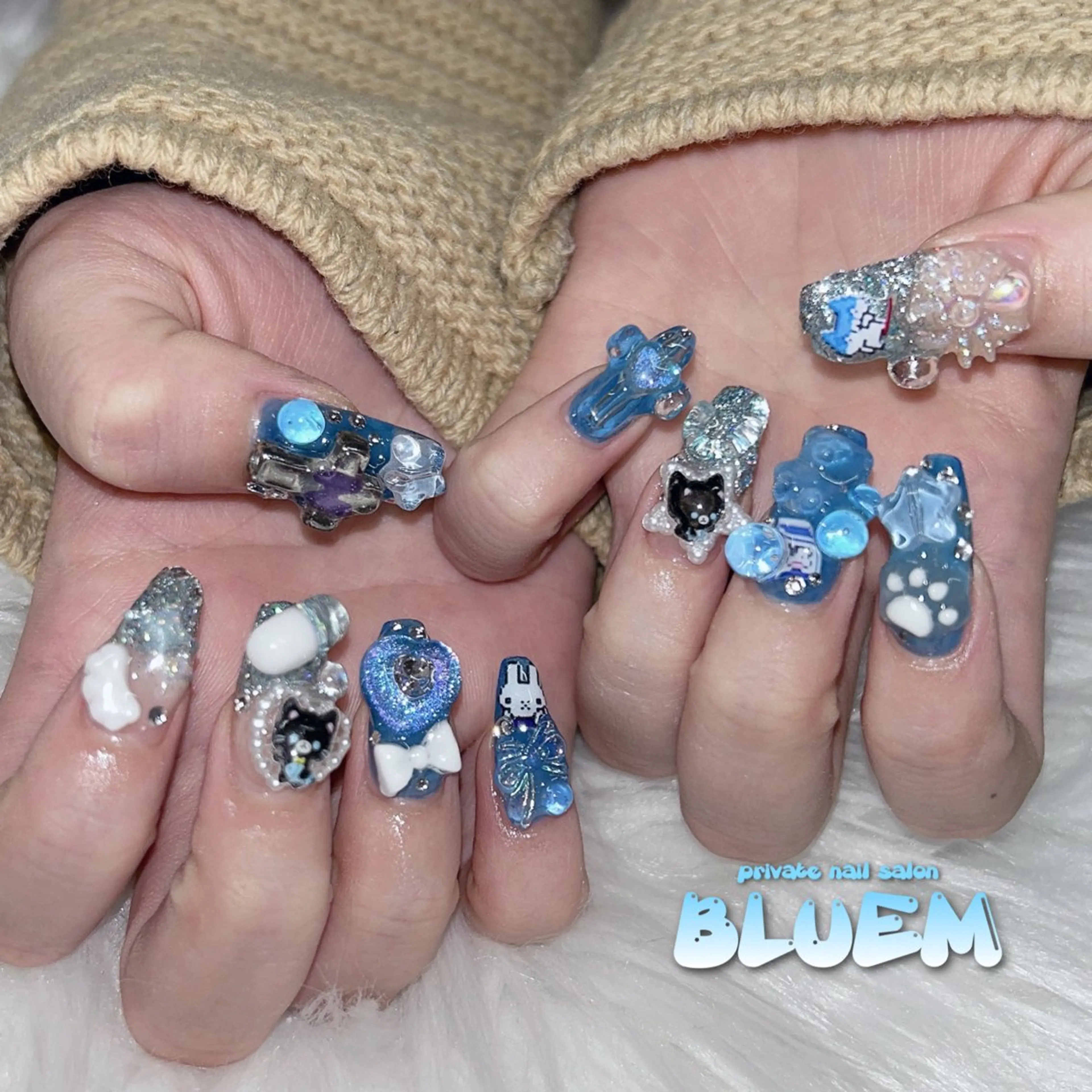 ネイル ハンドネイル BLUEM なな🐶のネイルデザイン