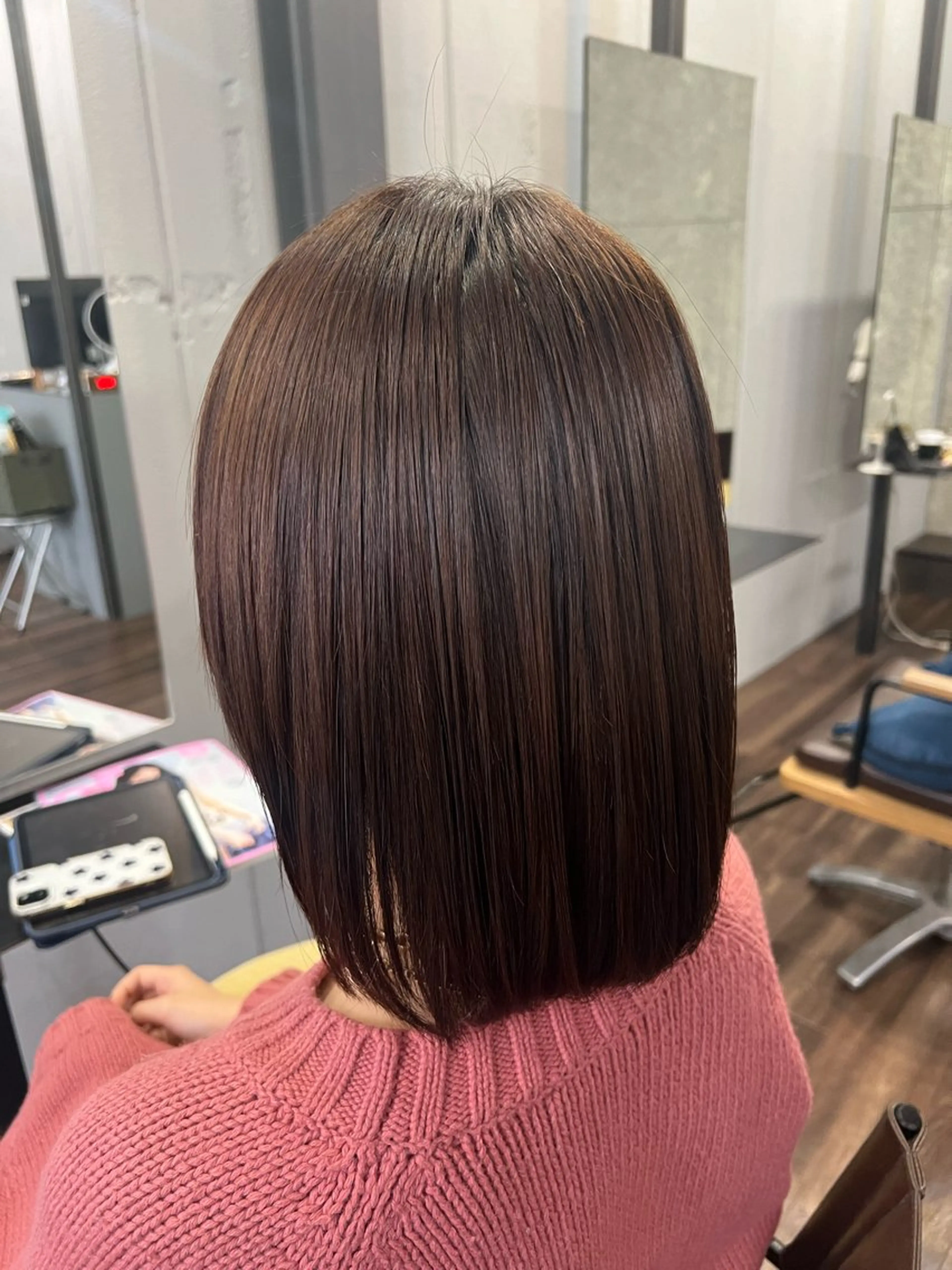 ロング ハイライト 縮毛矯正 トリートメント terra🌈大久保 睦美のヘアスタイル