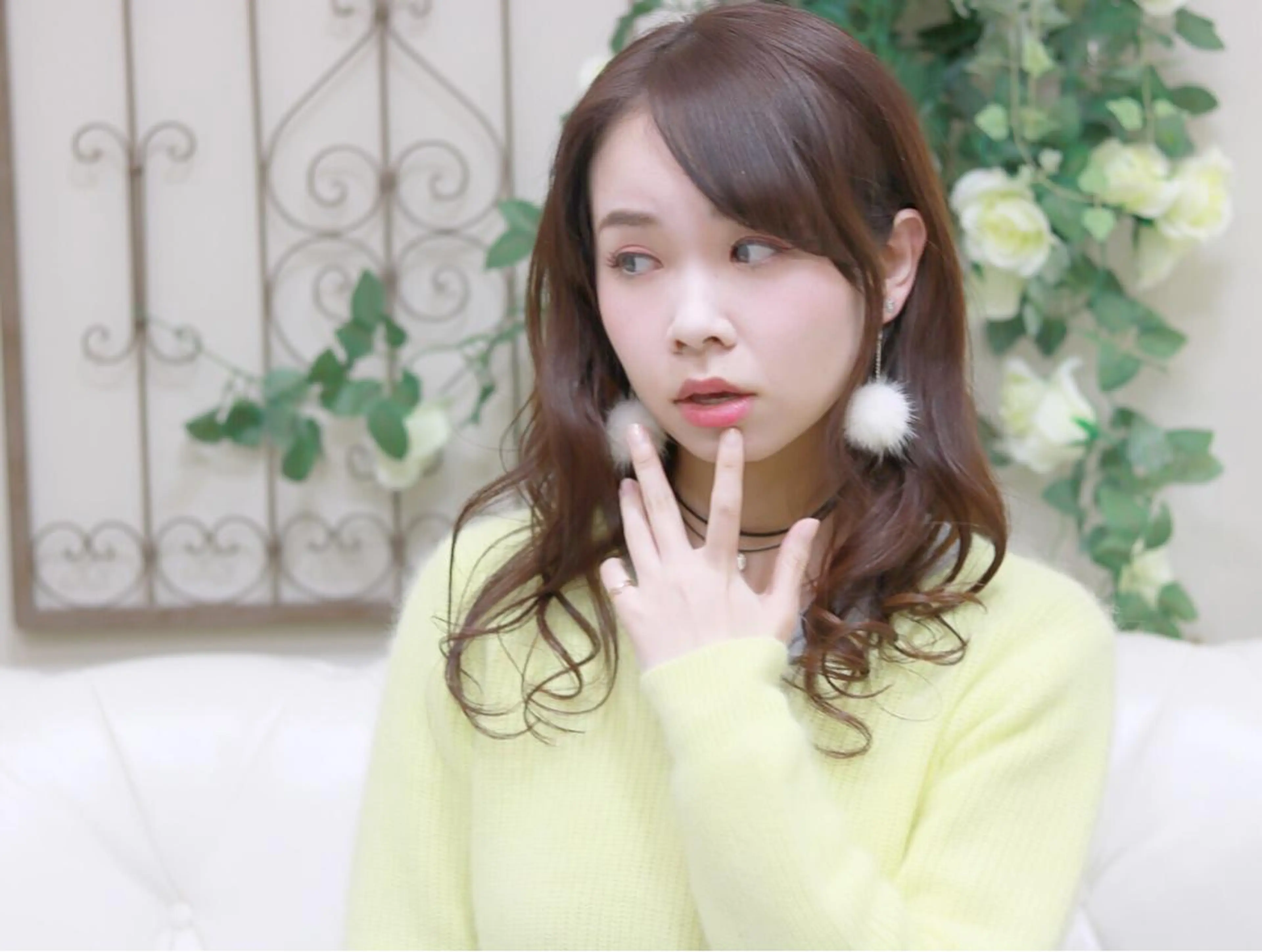 セミロング パーマ 柳澤 興輝のヘアスタイル