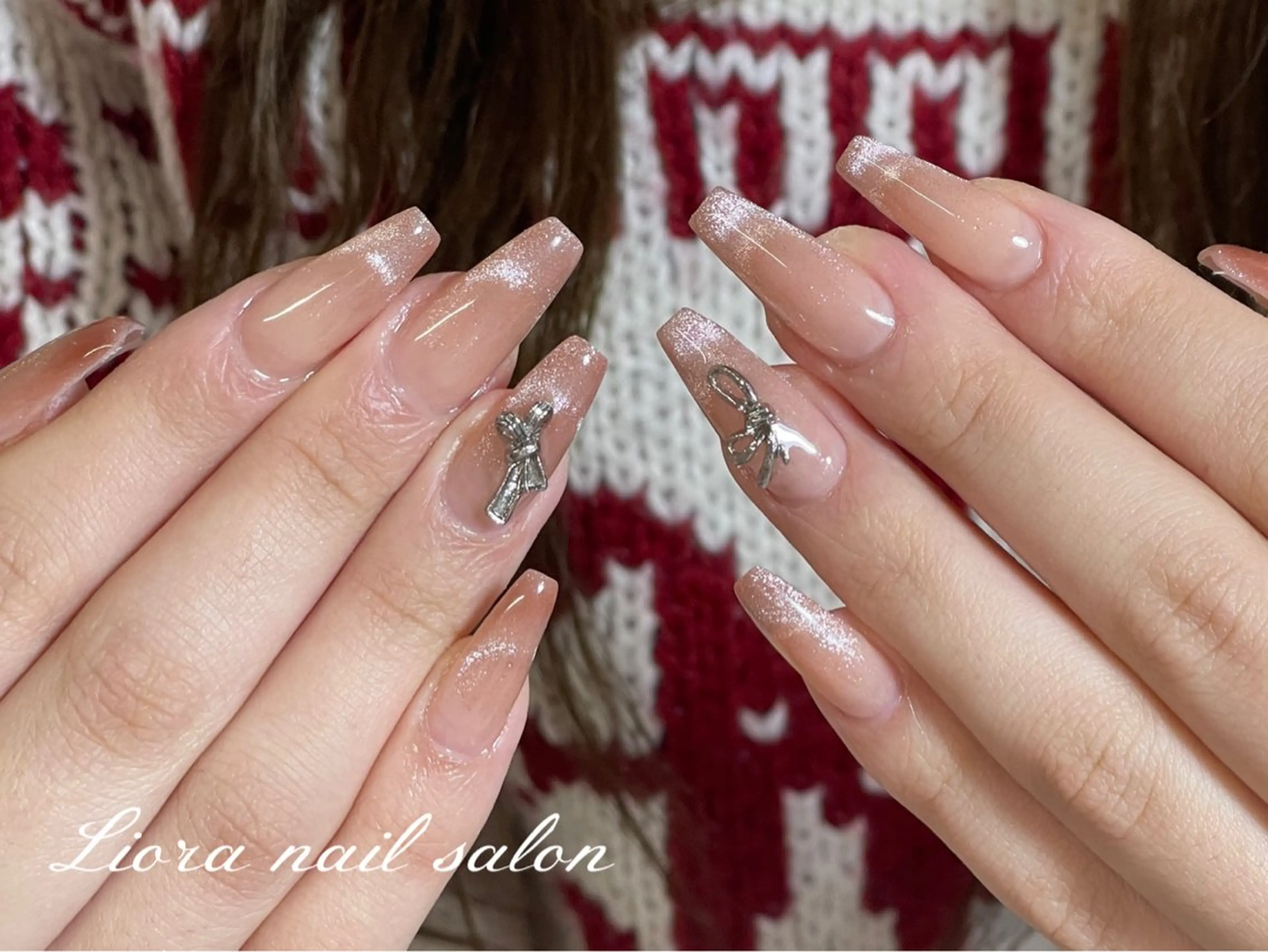 ネイル チークネイル フットネイル フレンチネイル ジェルネイル ガーリー ハンドネイル Liora nail スカルプ専門店のネイルデザイン