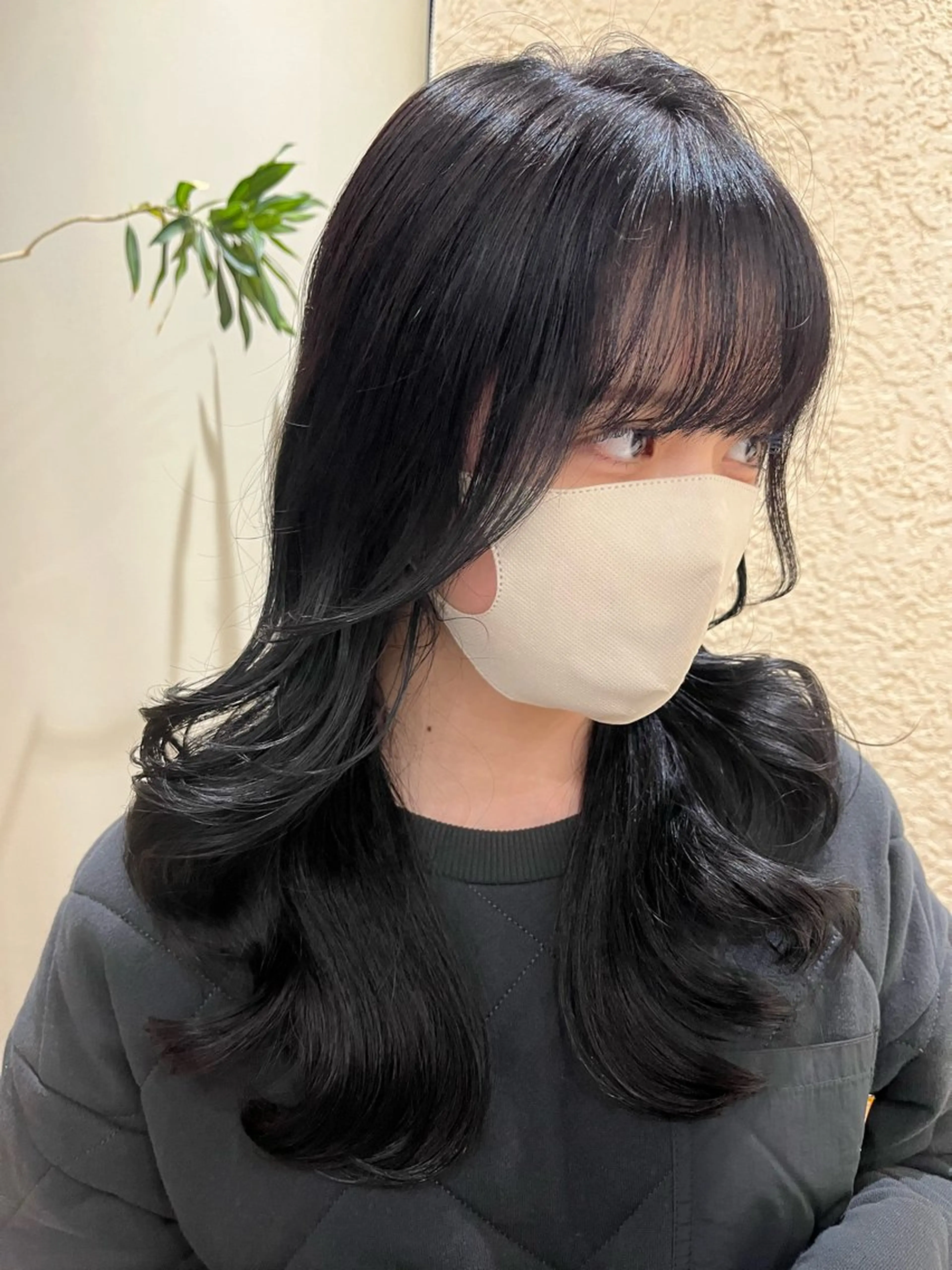 ロング カラー 諸岡 玲のヘアスタイル
