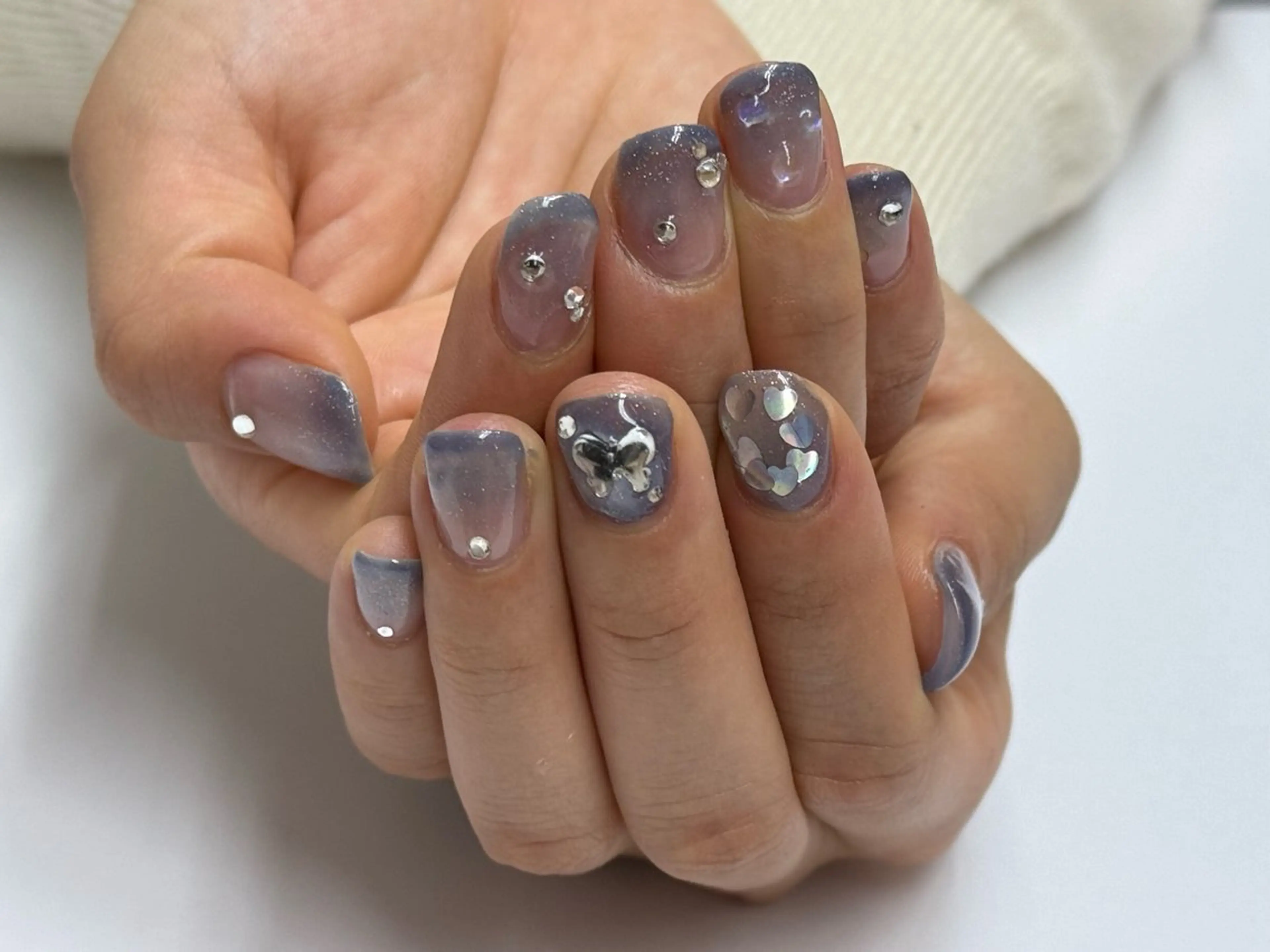 ネイル グラデーション 持ち込み ハンドネイル 南麻布店　アセルクス Yoshiko♪のネイルデザイン