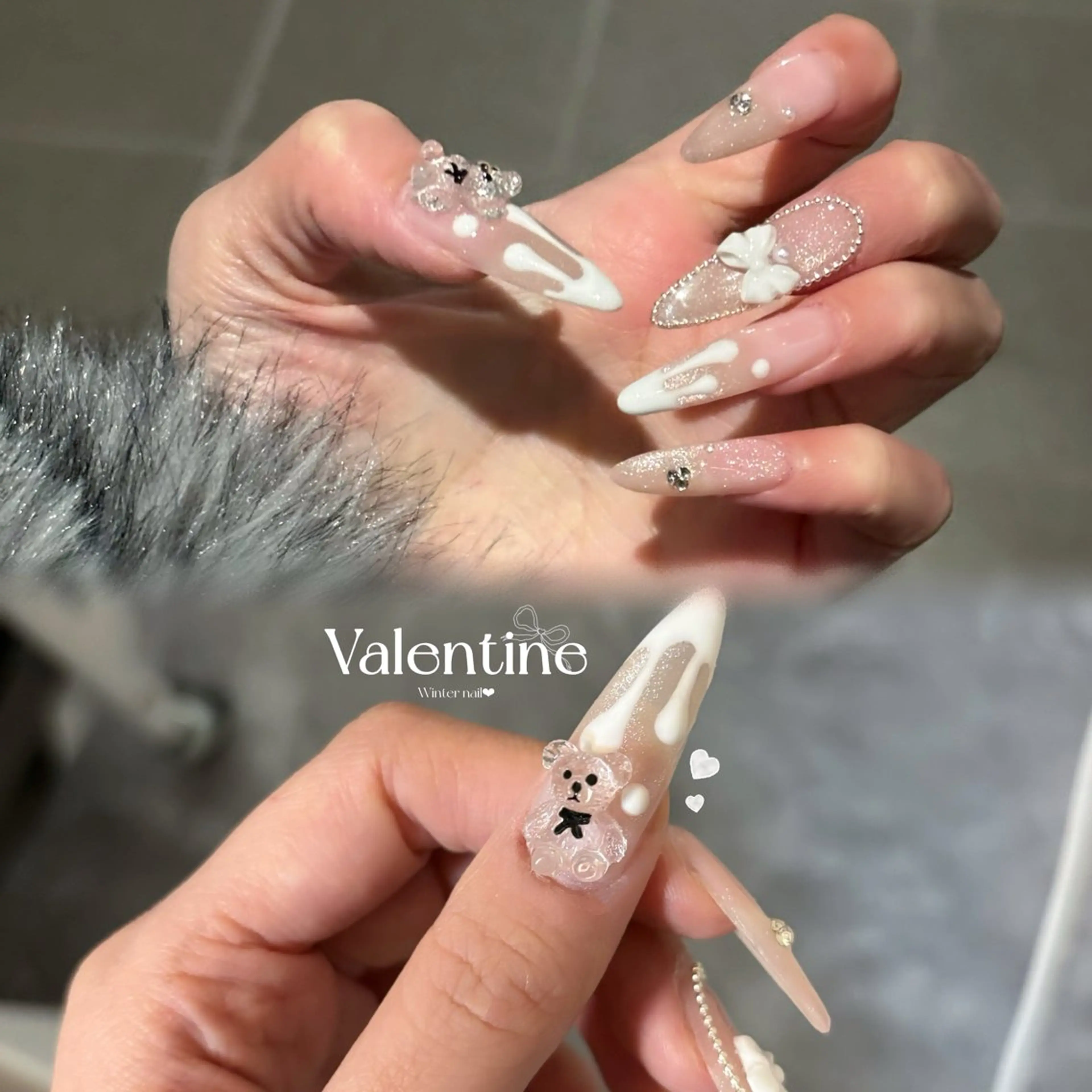 ネイル バレンタイン ネイリスト sanaのネイルデザイン