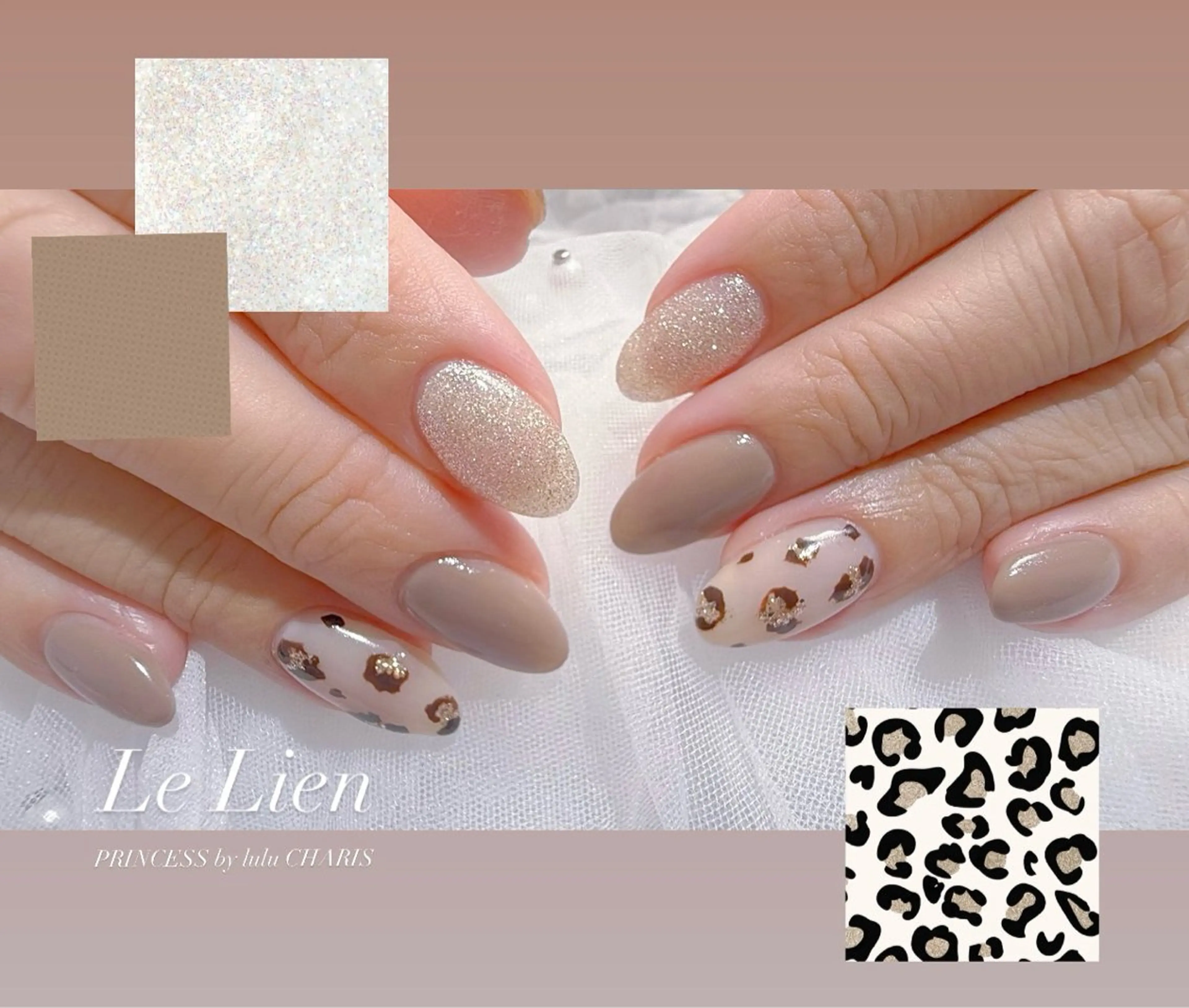 ネイル アニマル柄 PRINCESS by lulu CHARIS所属・◇大人綺麗めネイル◇ *⑅୨୧*chieのネイルデザイン