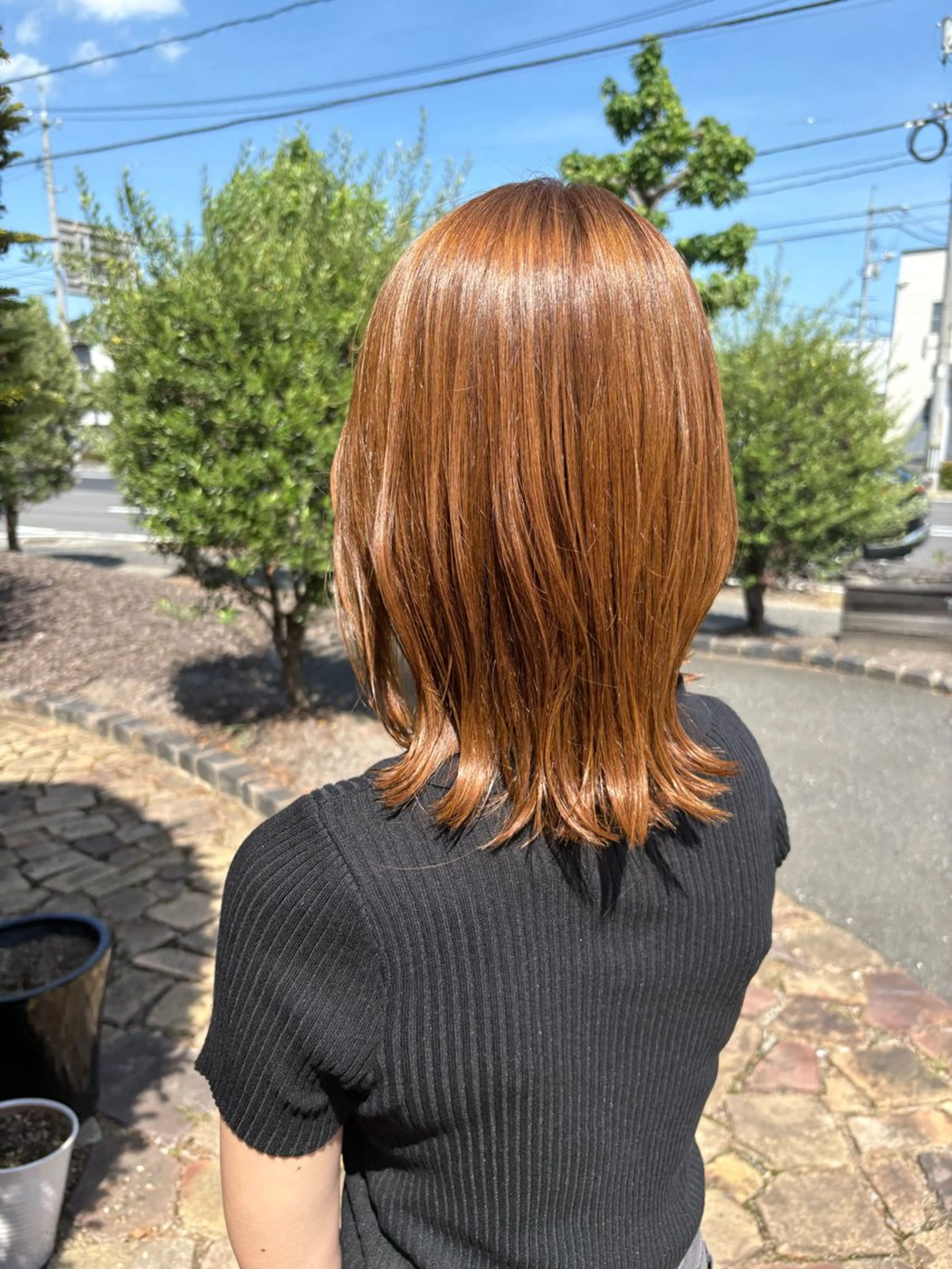 ミディアム カラー カット ヘアカラー Flat /rina🧸のヘアスタイル