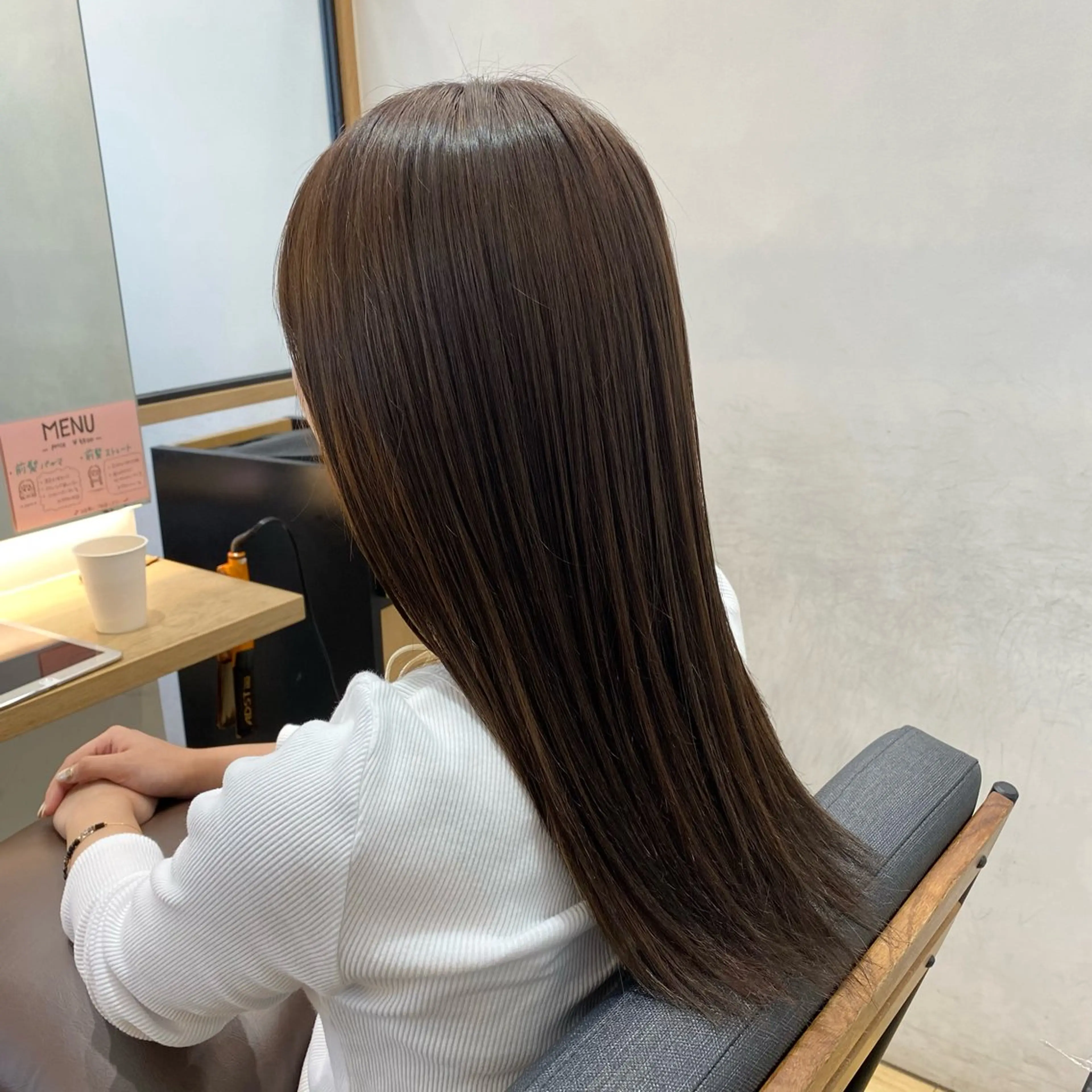 ロング カラー ヘアカラー ついざき はるかのヘアスタイル