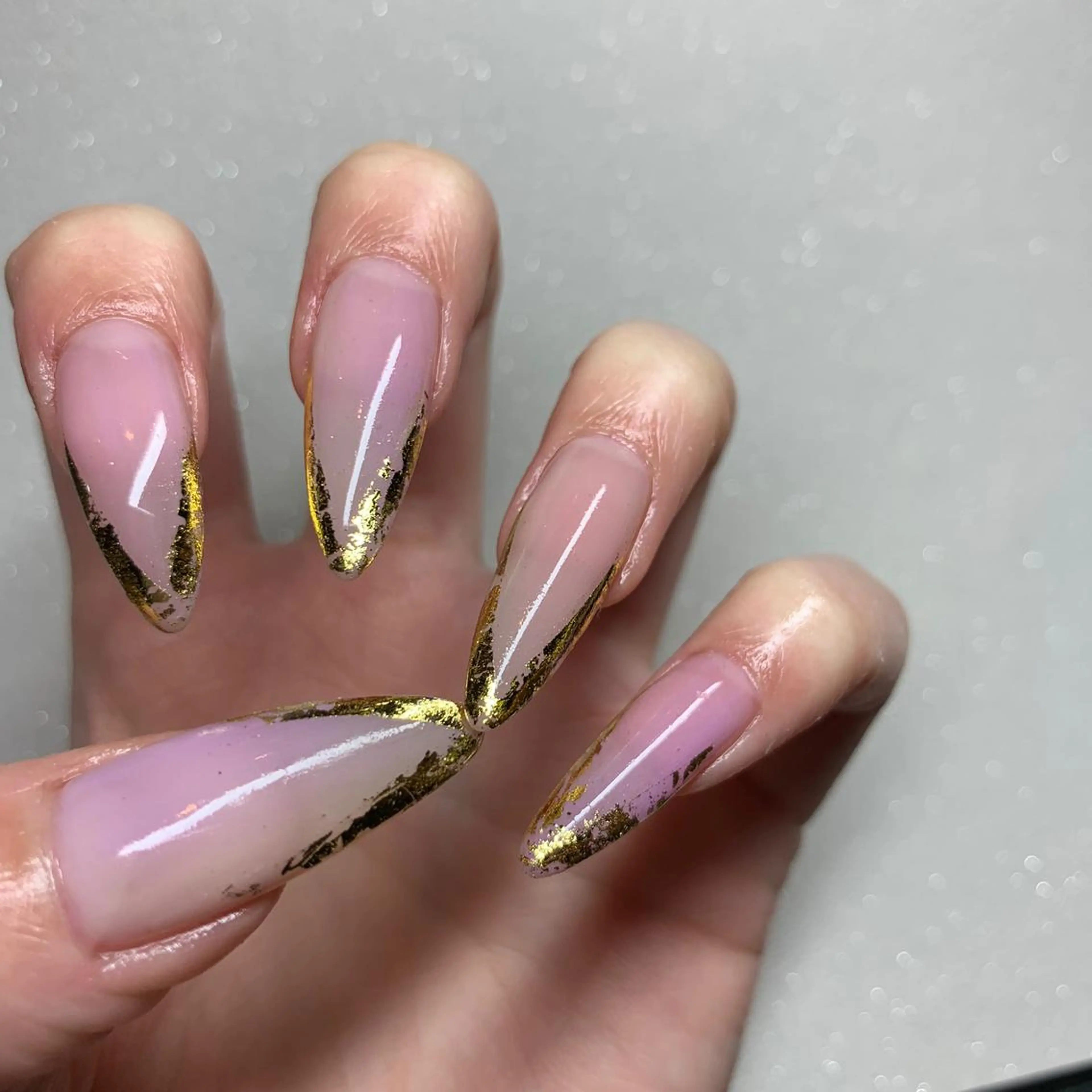 ネイル 長さ出し ジェルネイル パラジェル repos~ルポ~所属・里見 麗のネイルデザイン