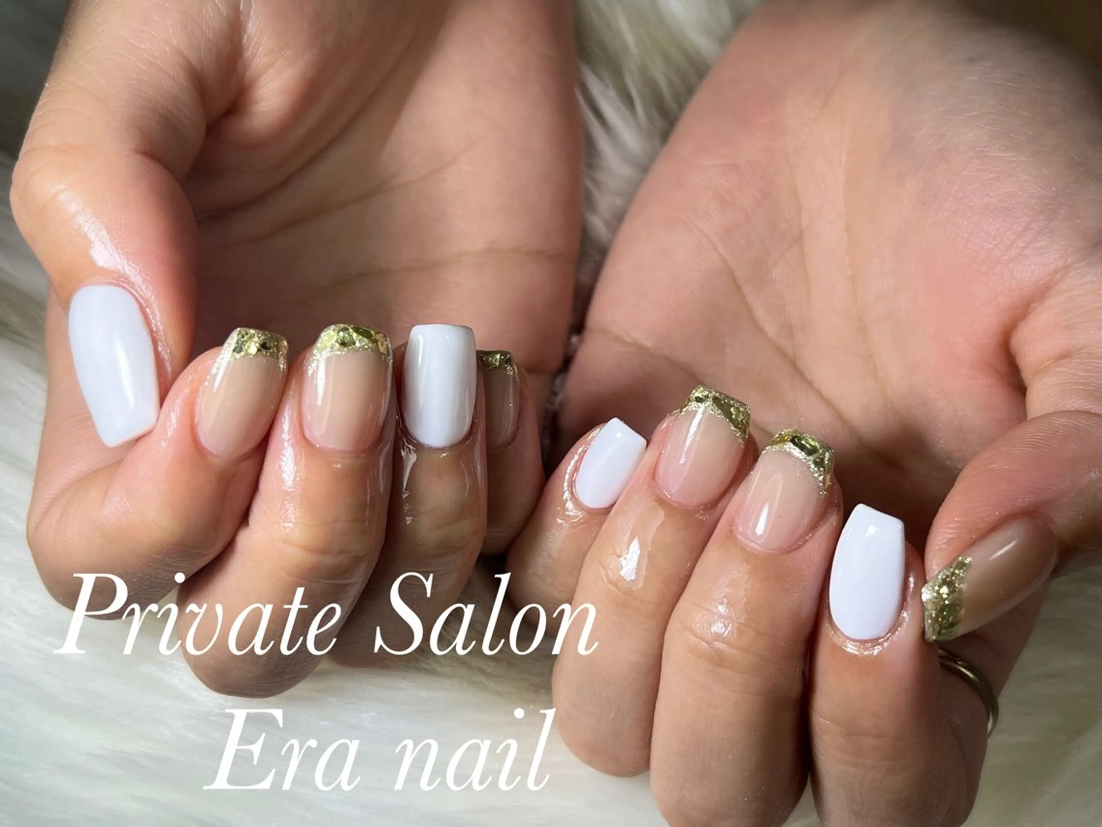 ネイル ホワイト Era nailのネイルデザイン