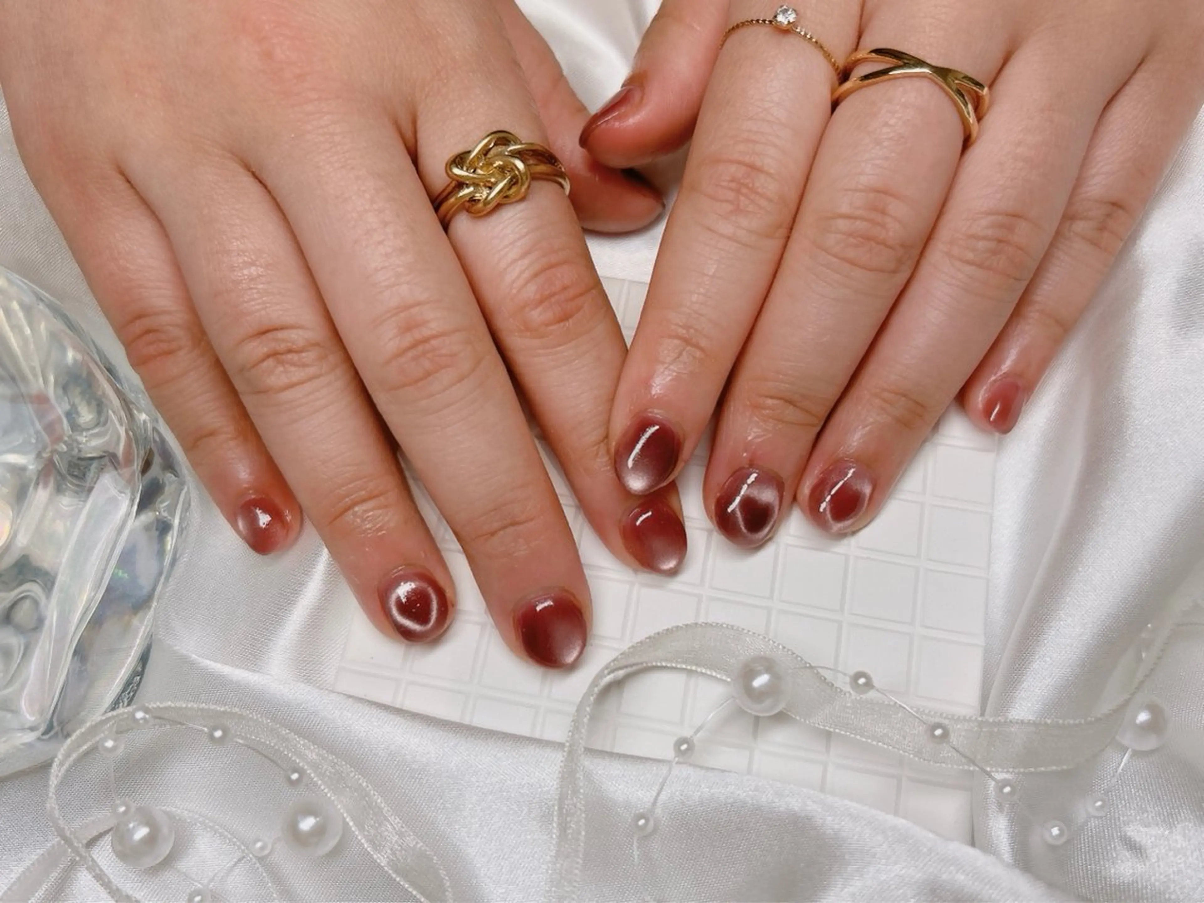 ネイル ハート マグネットネイル ハンドネイル junna 金山.東別院.上前津のネイルデザイン