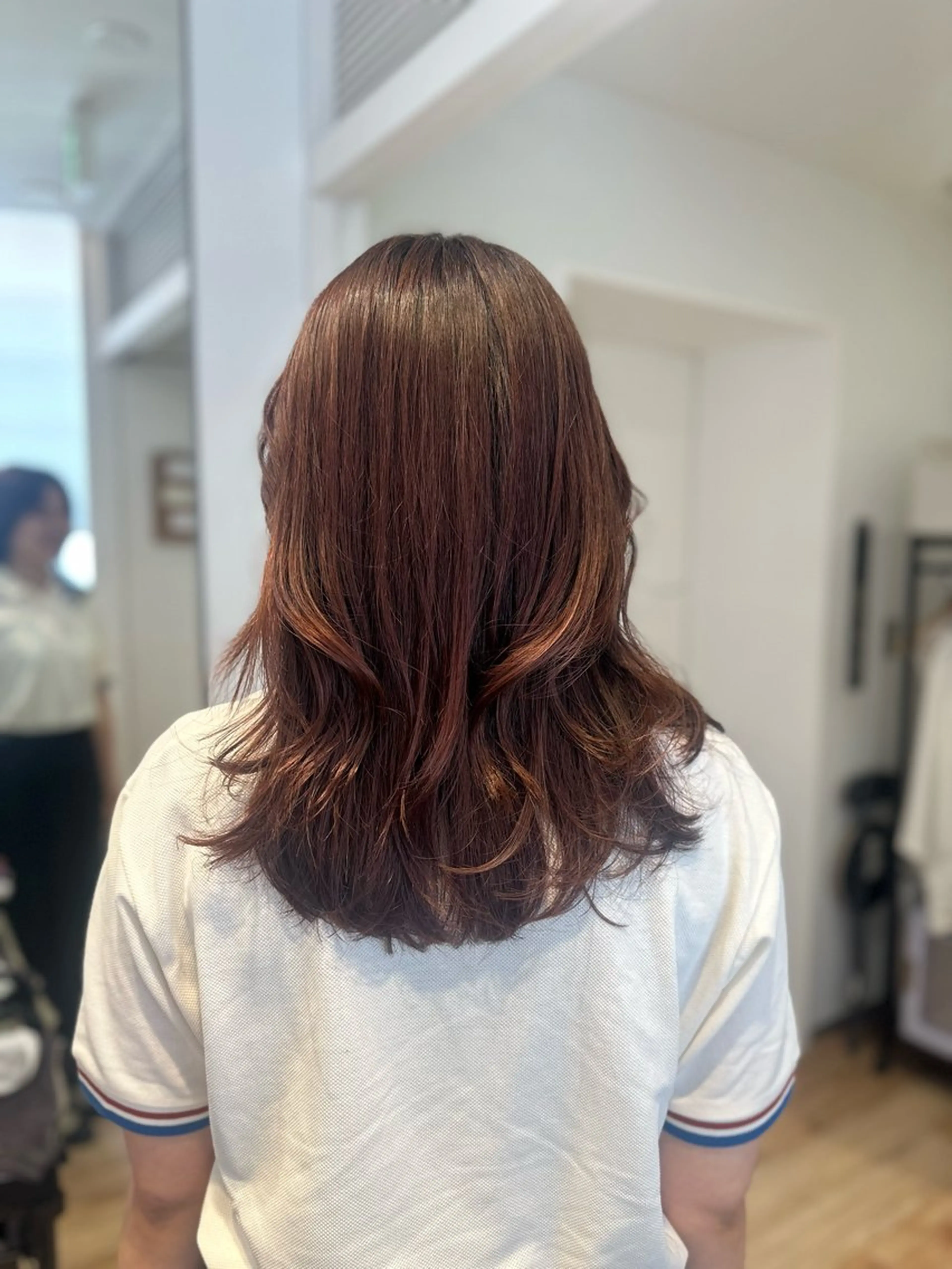 前髪カット＋アイロン巻きの写真