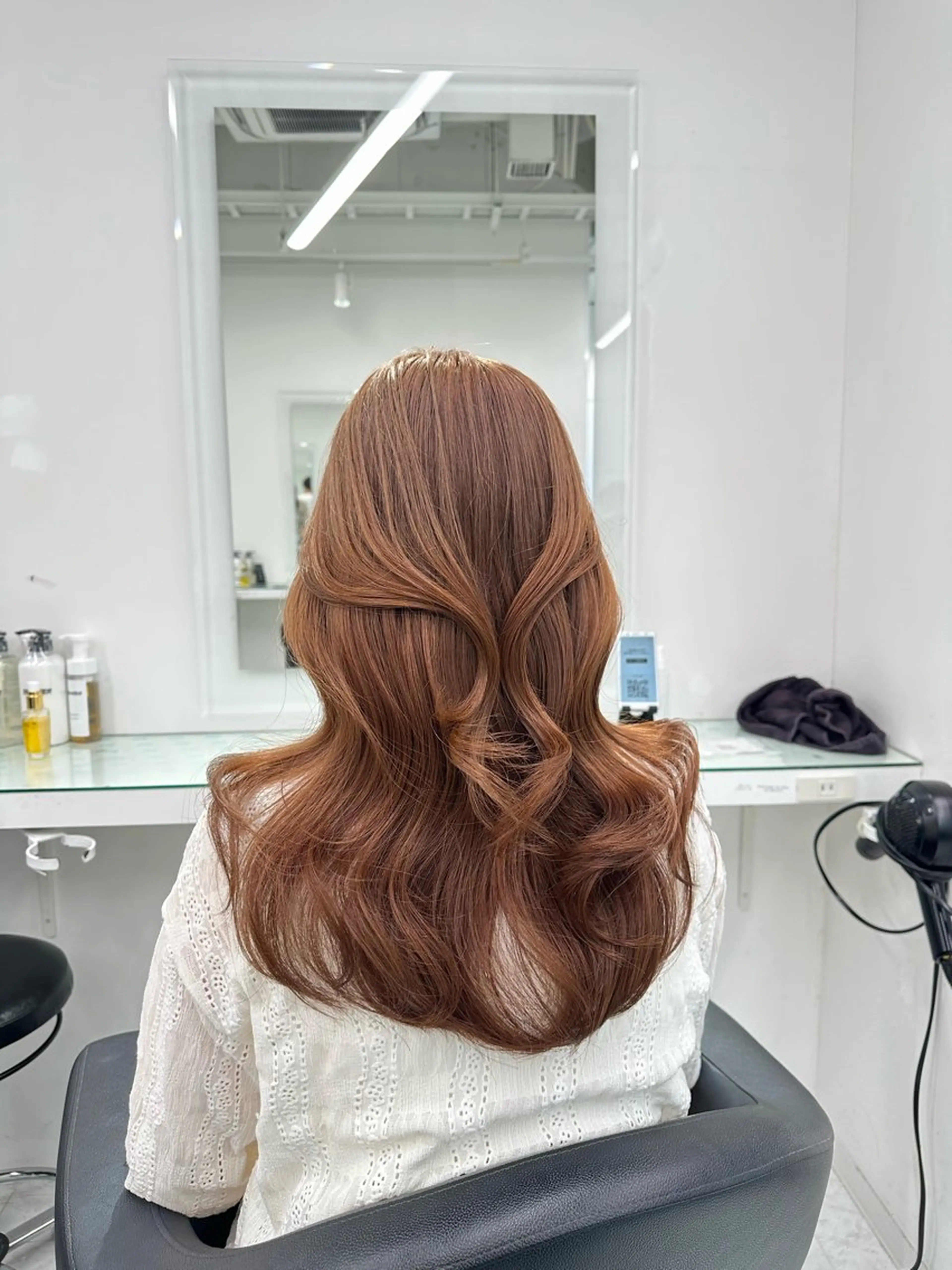 ロング カラー ヘアカラー トリートメント ヘッドスパ ヘアセット ❄最強かわいいカラー ❄️MINA❄️のヘアスタイル