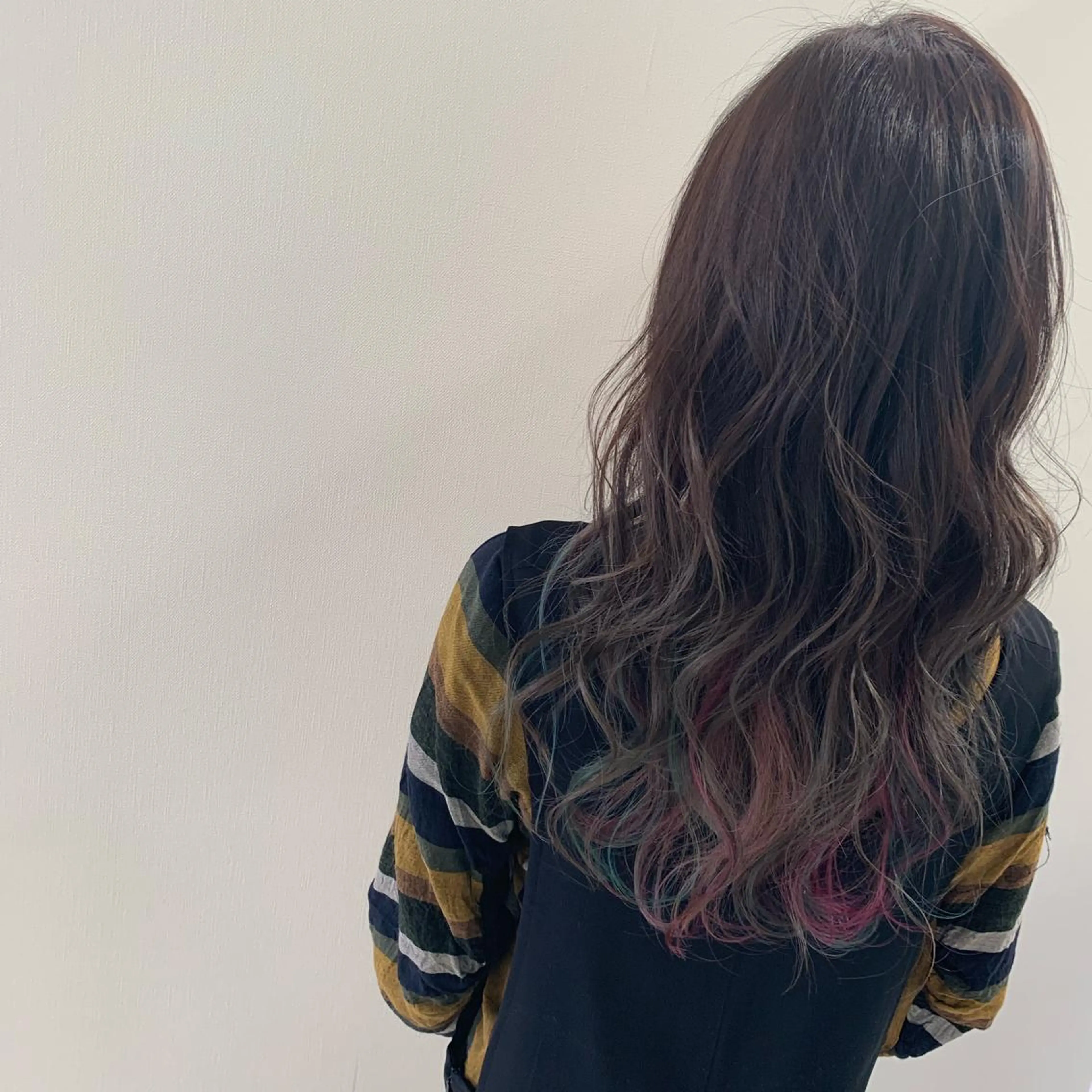 セミロング カラー インナーカラー ユニコーンカラー Lee 甲子園のヘアスタイル