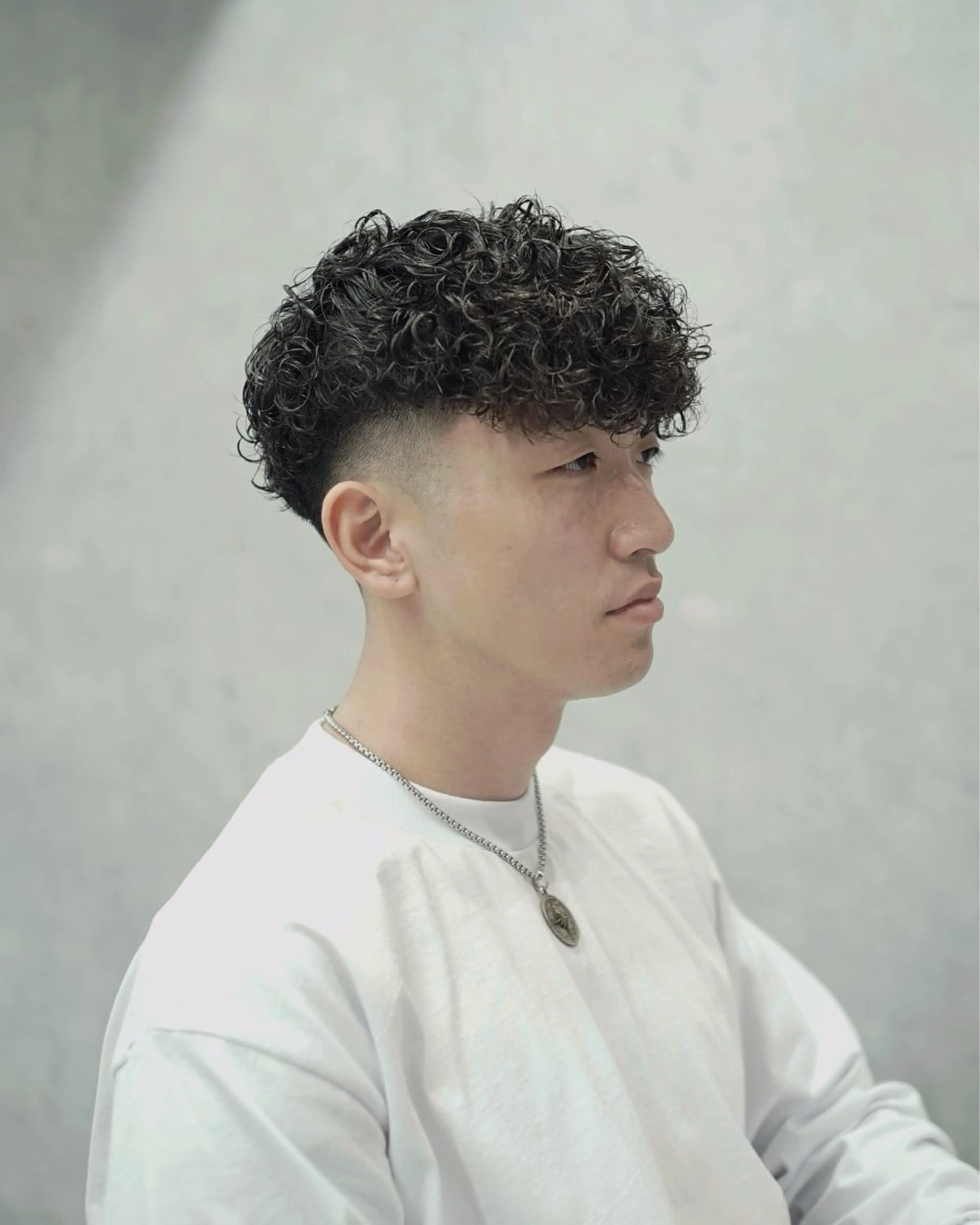 ショート パーマ メンズ カット パーマ GAKU /フェード /メンズ/難波のヘアスタイル