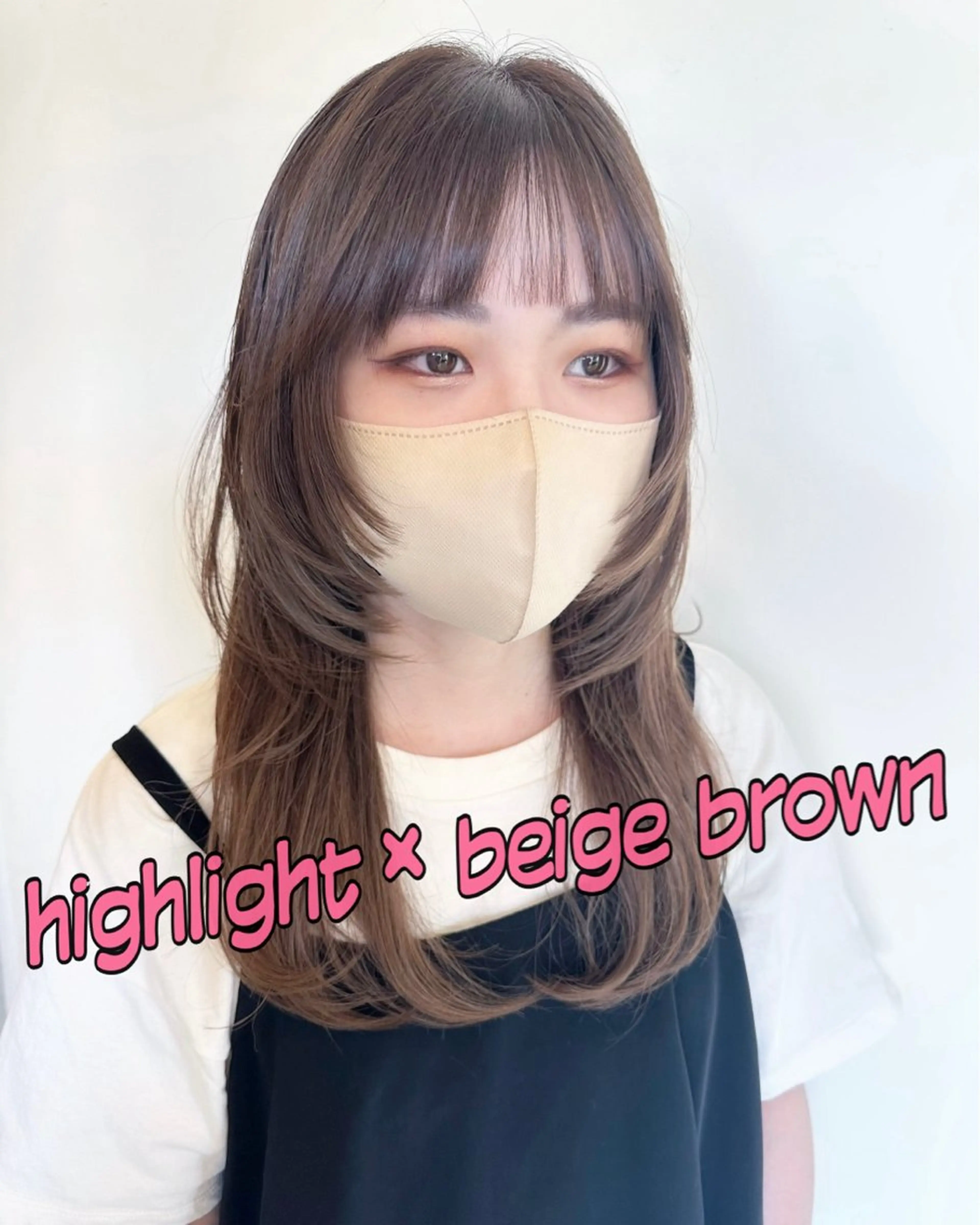 ロング カラー 顔まわりレイヤー レイヤーカット ロング 似合わせカット シャギー ペッツ本店 スタイリスト増田ゆきのヘアスタイル