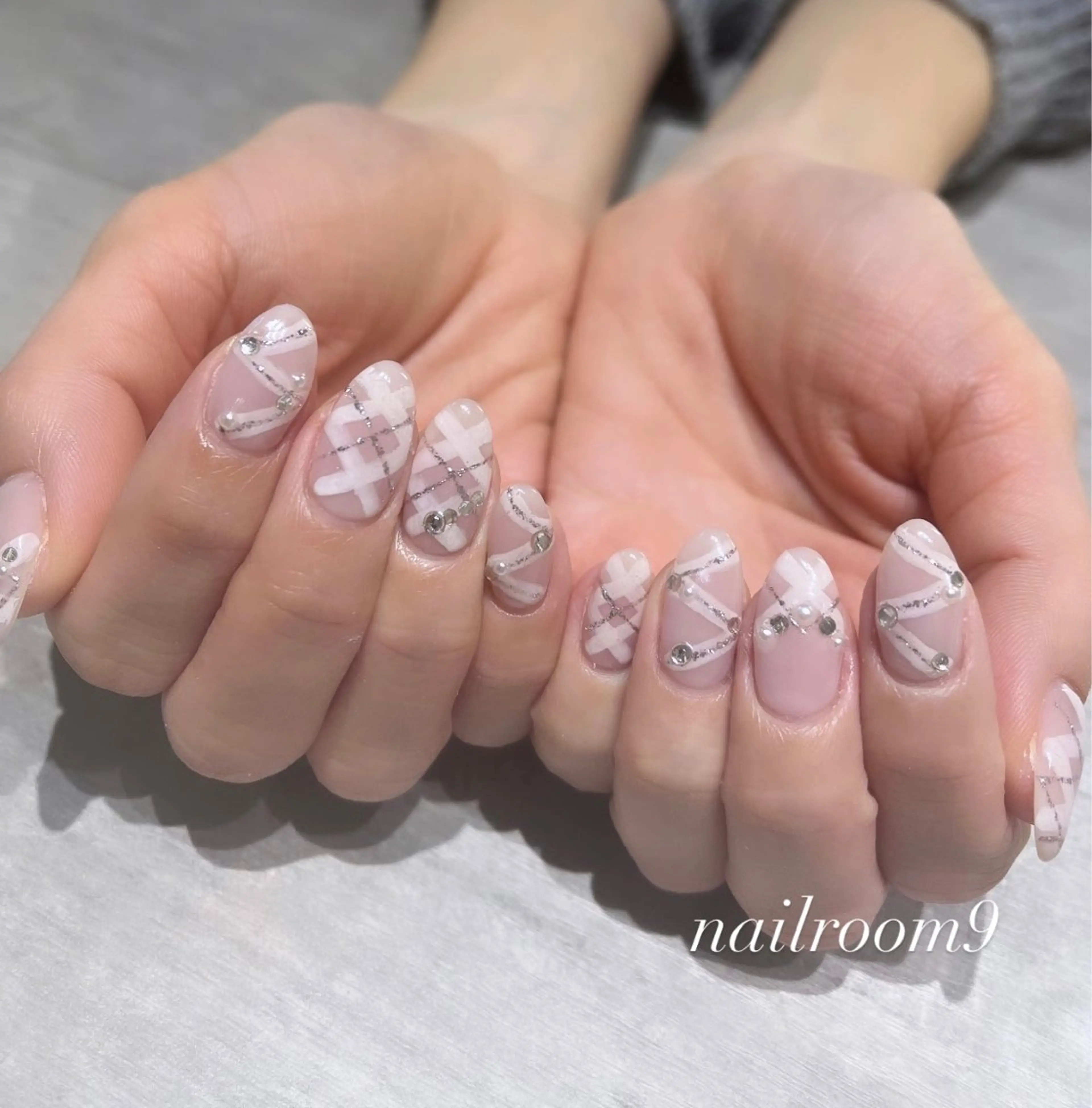 ネイル アートネイル 持ち込み ハンドネイル nail room9 ☺︎のネイルデザイン
