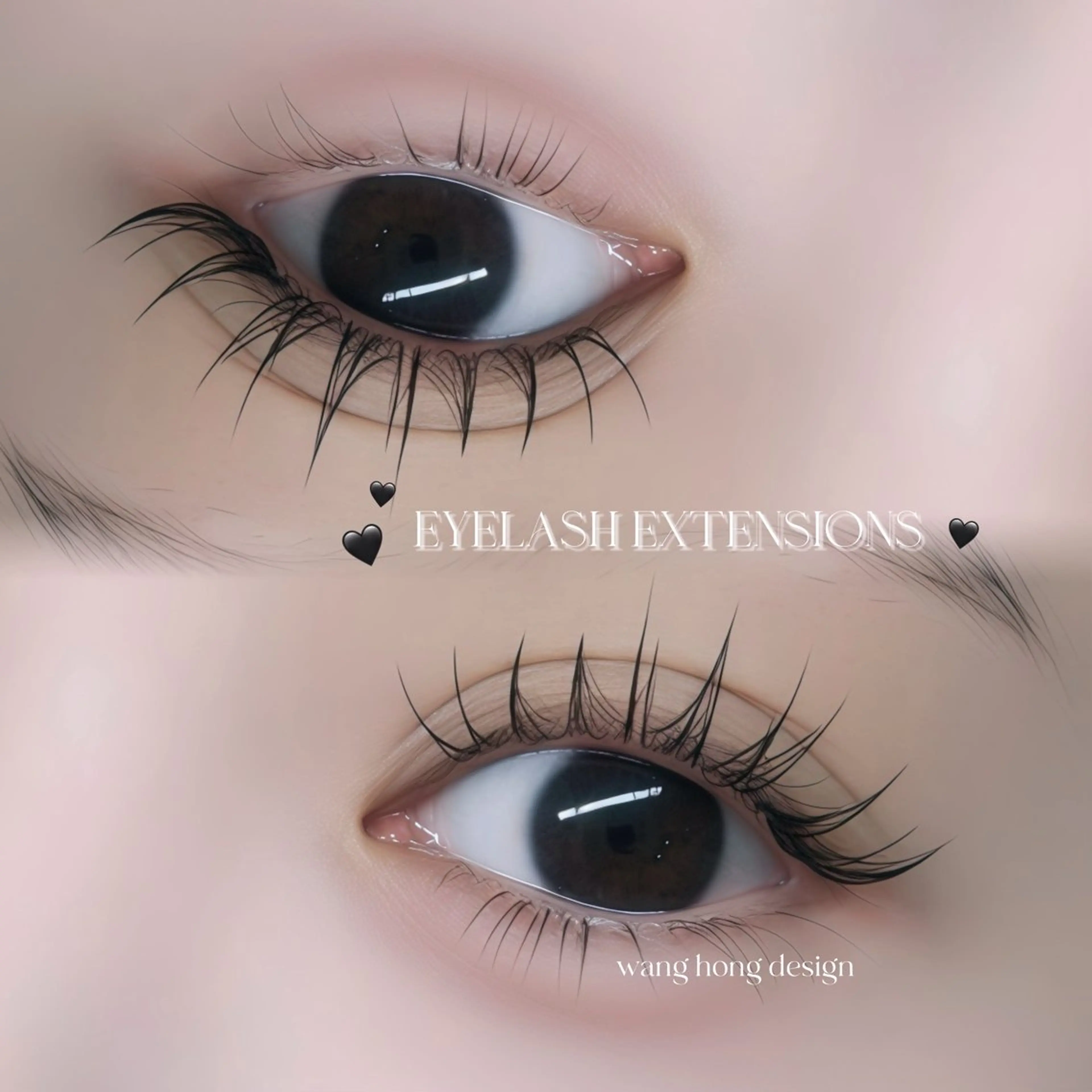 マツエク・マツパ eyelash 🐰 パーマ眉のマツエク・マツパデザイン