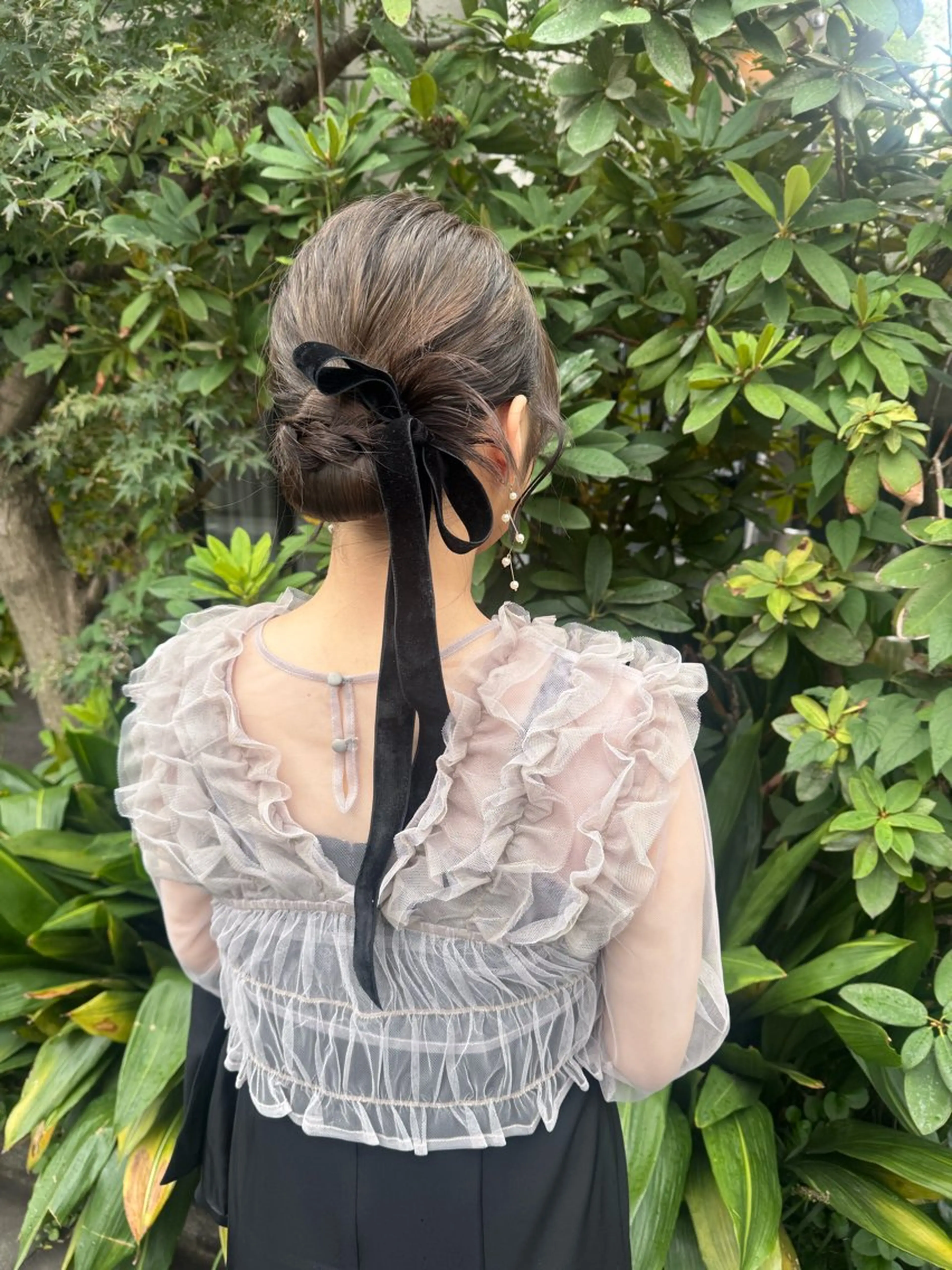 セミロング ヘアアレンジ ヘアセット 🎗️【ヘアセット 美眉】吉川玲🎗️のヘアスタイル