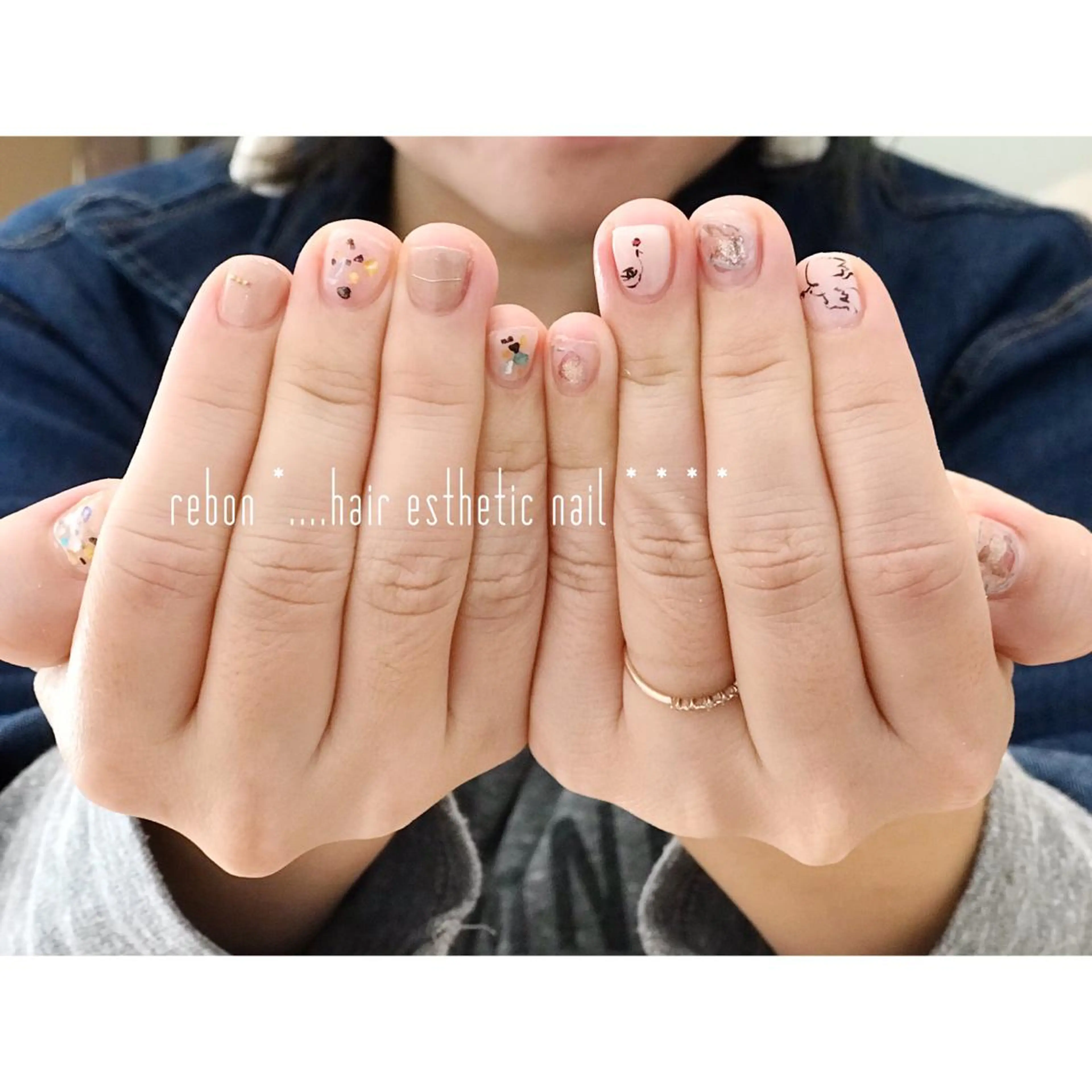 ネイル ハンドネイル フットネイル rebon＊ natsukiのネイルデザイン