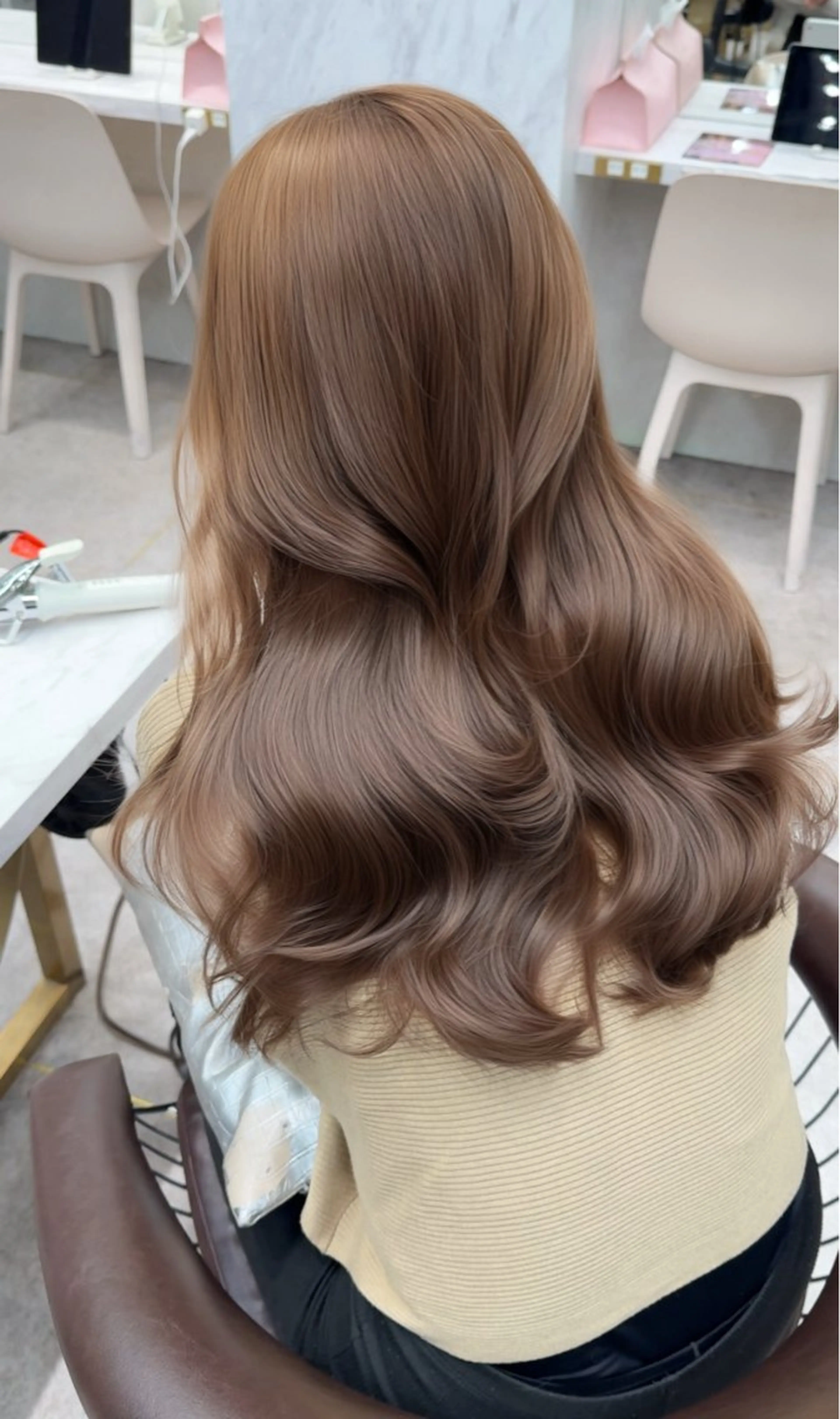 セミロング カラー カット ヘアカラー トリートメント レイヤーダブルカラー KYONのヘアスタイル