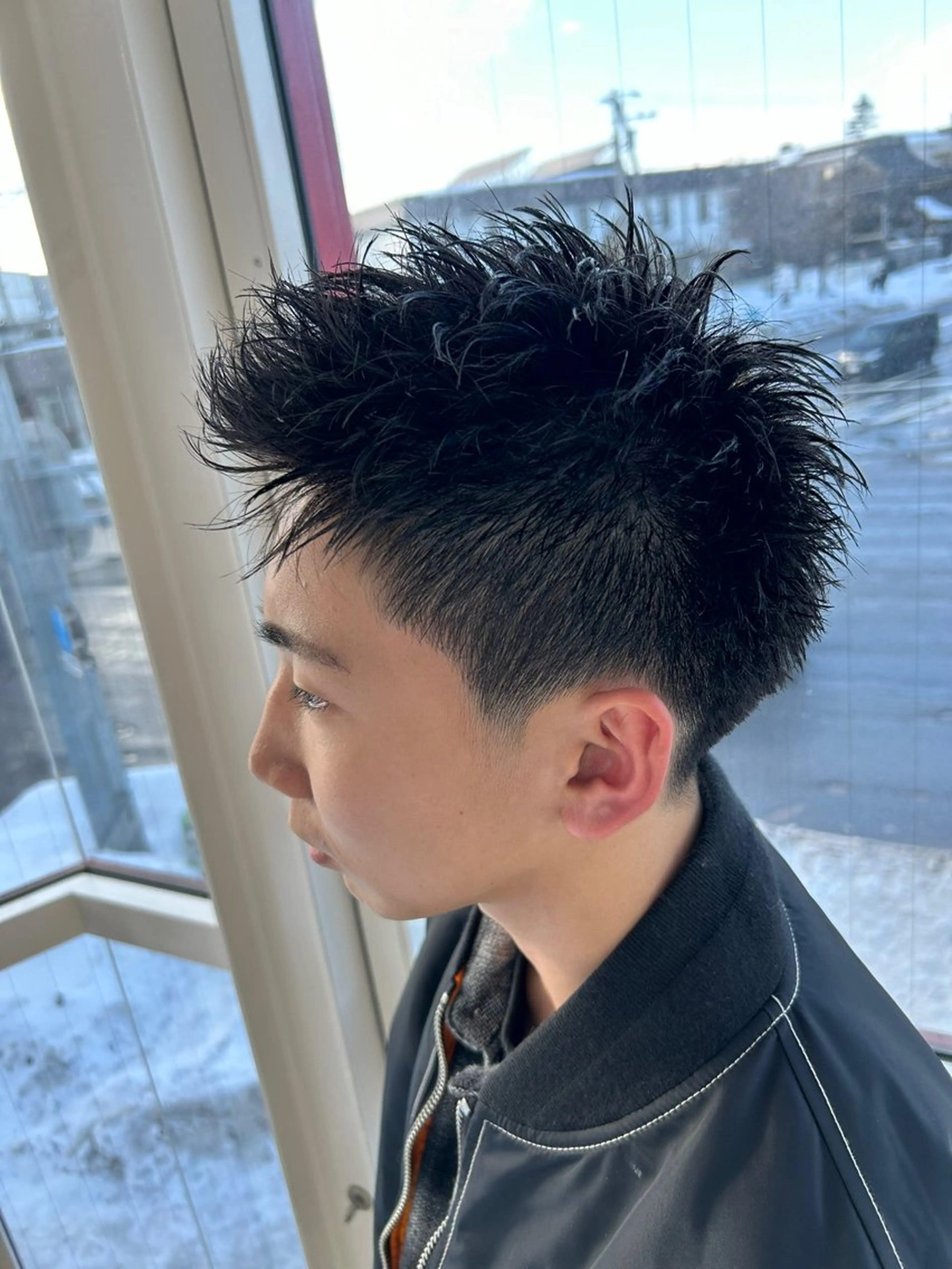 メンズ スパイキーショート カット メンズパーマ/メンズ カット/たばたよしきのヘアスタイル