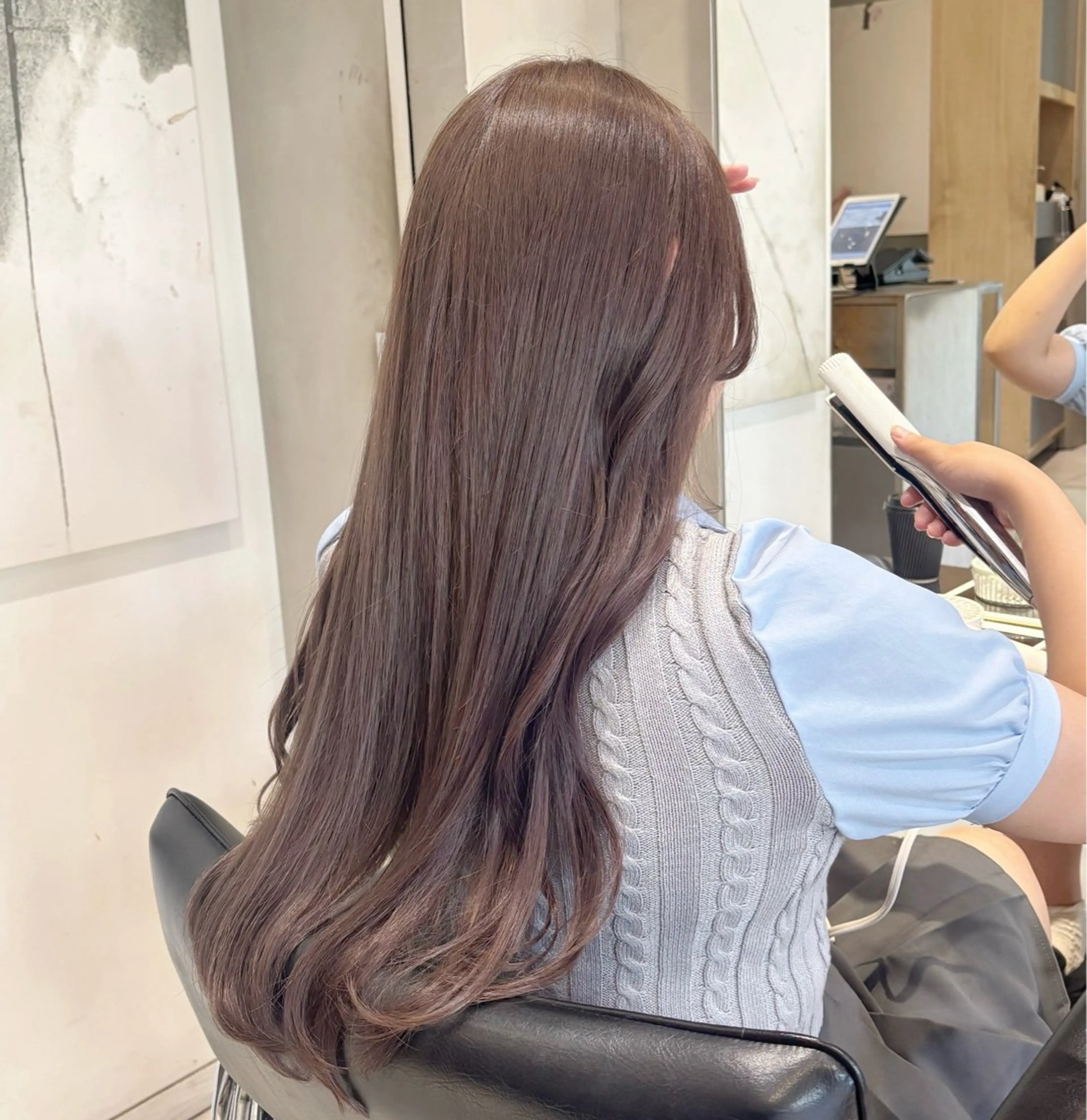 ロング カラー ヘアカラー 🫧艶カラー/ 𝐘𝐮𝐮𝐧𝐚のヘアスタイル