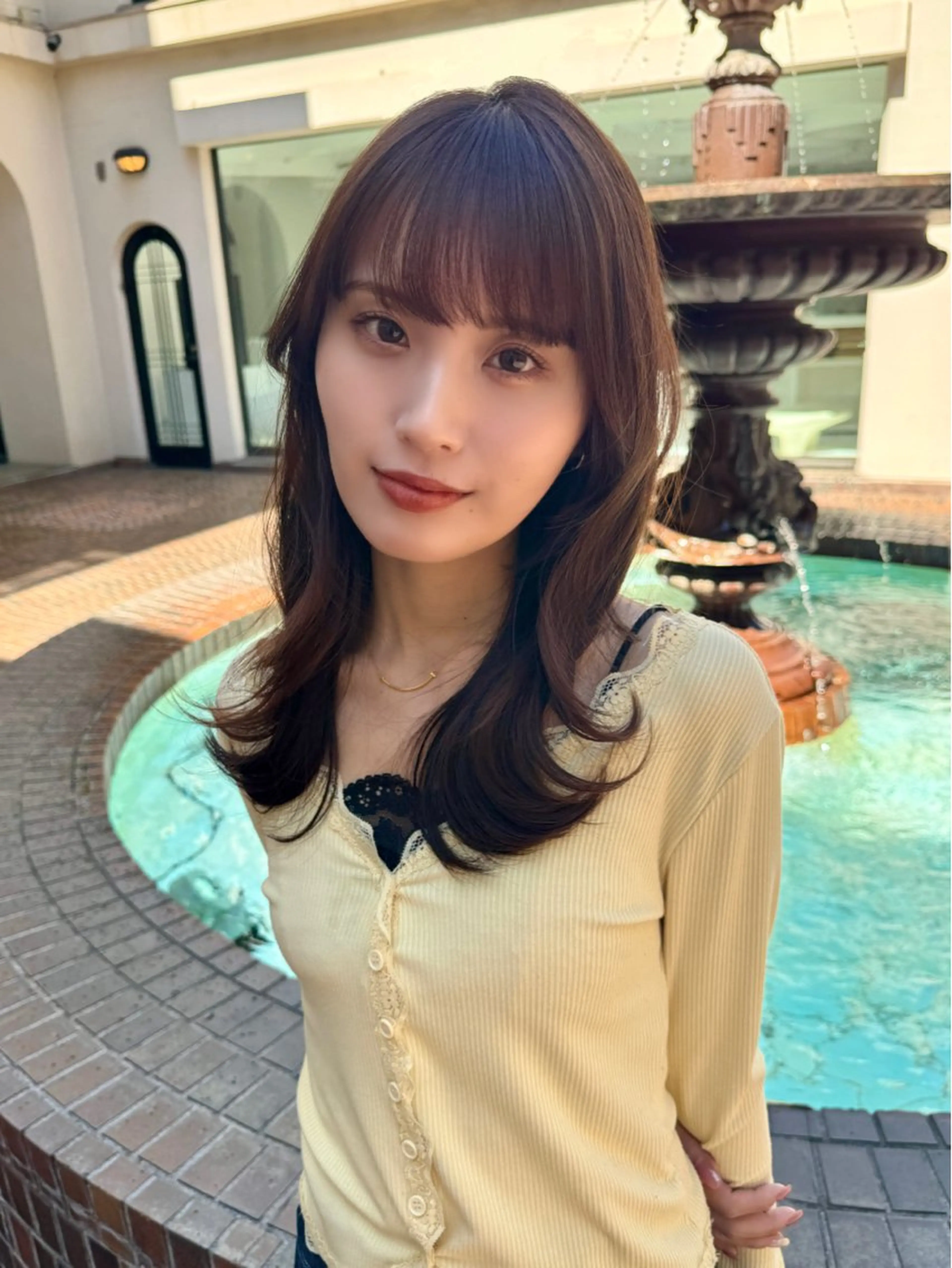 セミロング カラー カット ヘアカラー トリートメント ヘッドスパ ✨艶髪✨透明感✨ 山内大樹のヘアスタイル