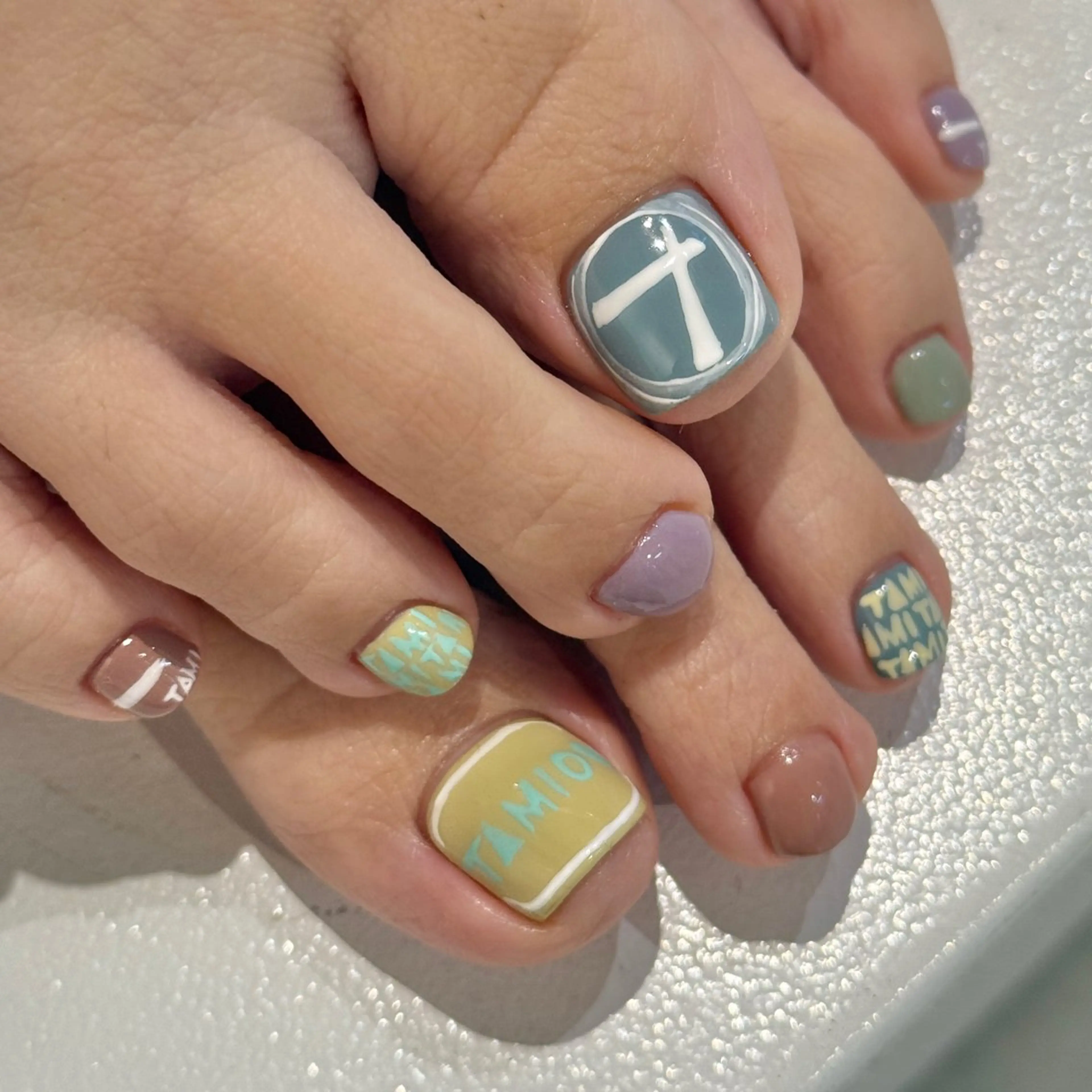 ネイル フットネイル 深田 美雪のネイルデザイン