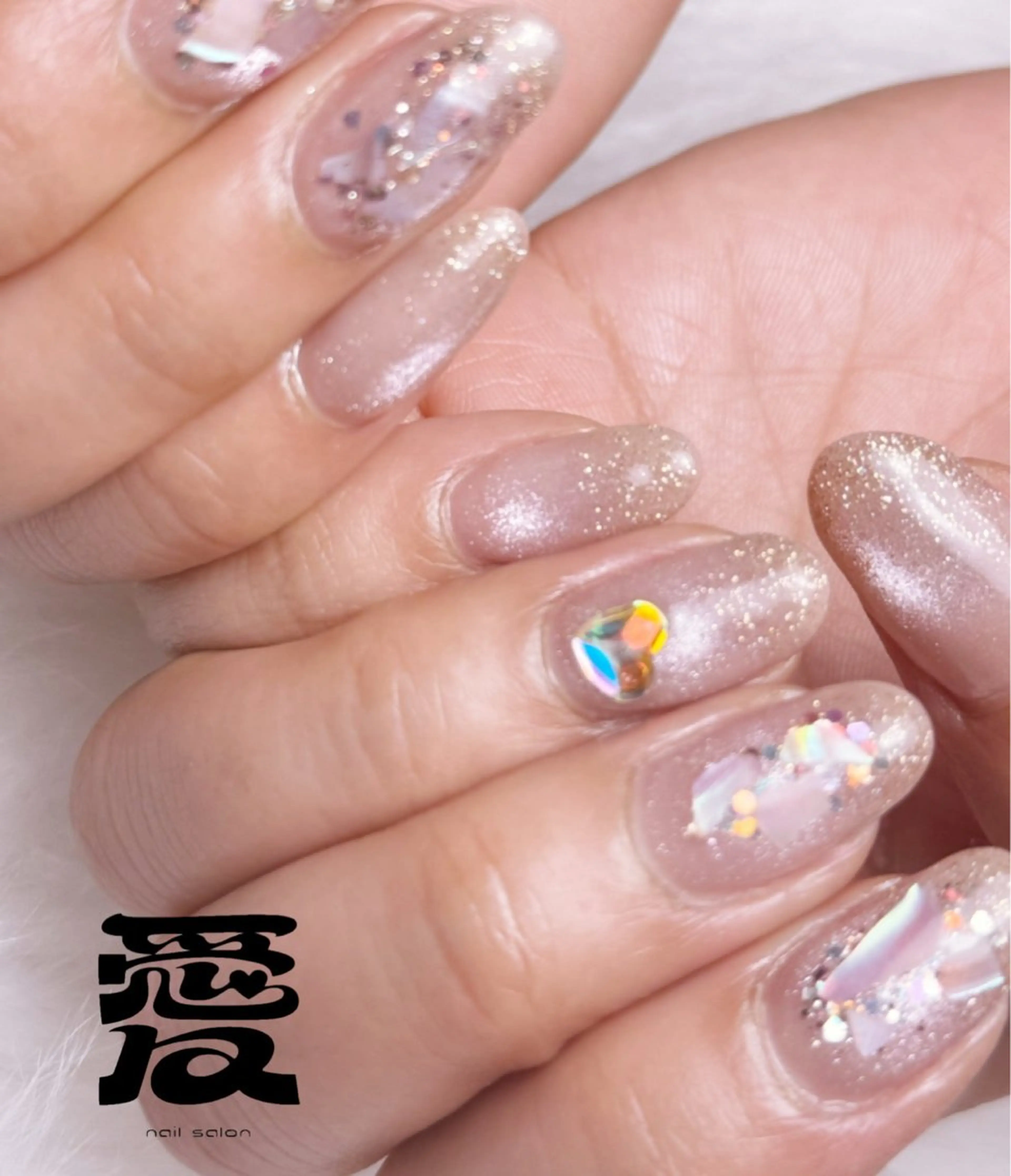 ネイル ハンドネイル 愛 nailsalonのネイルデザイン
