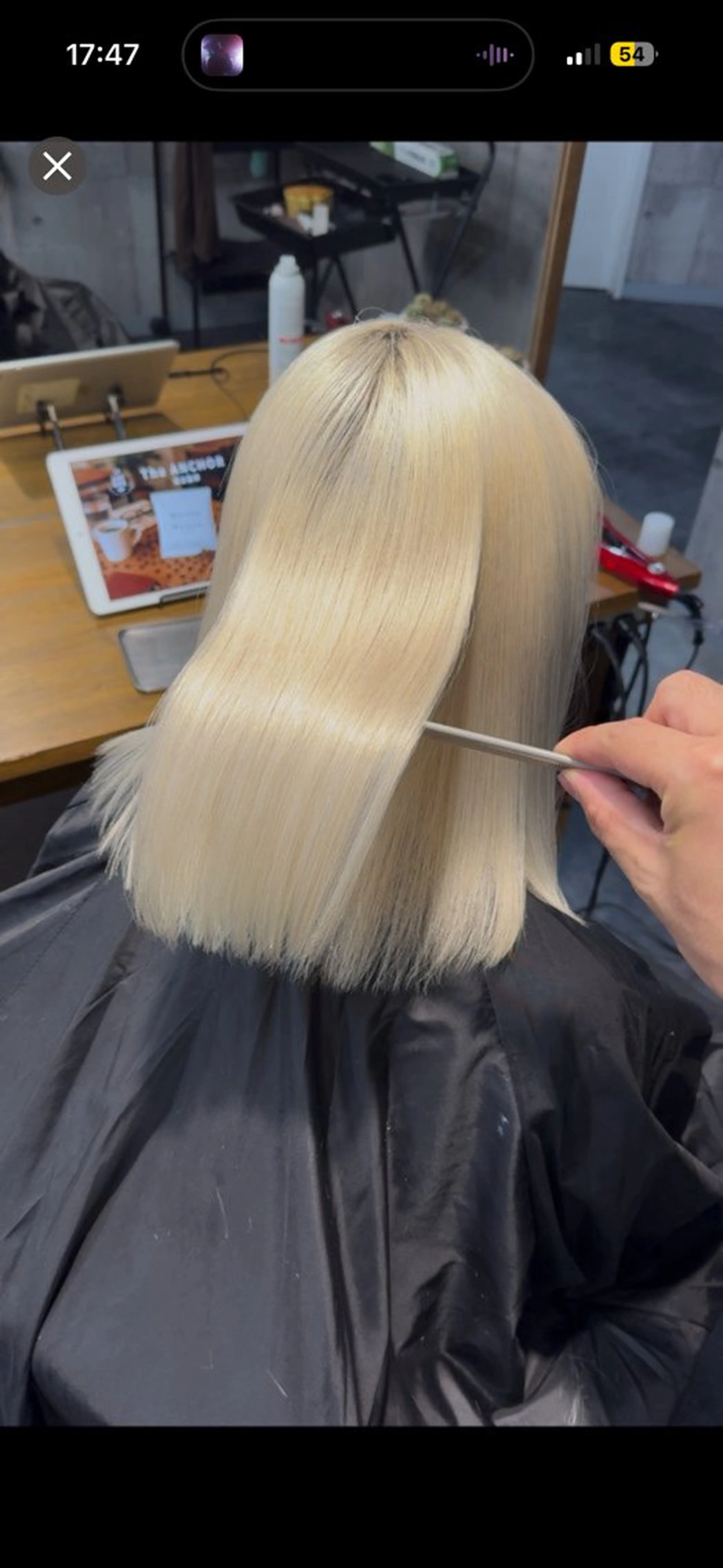 ミディアム 酸性ストレート 縮毛矯正 溝渕朋也 /髪質改善ストレートのヘアスタイル