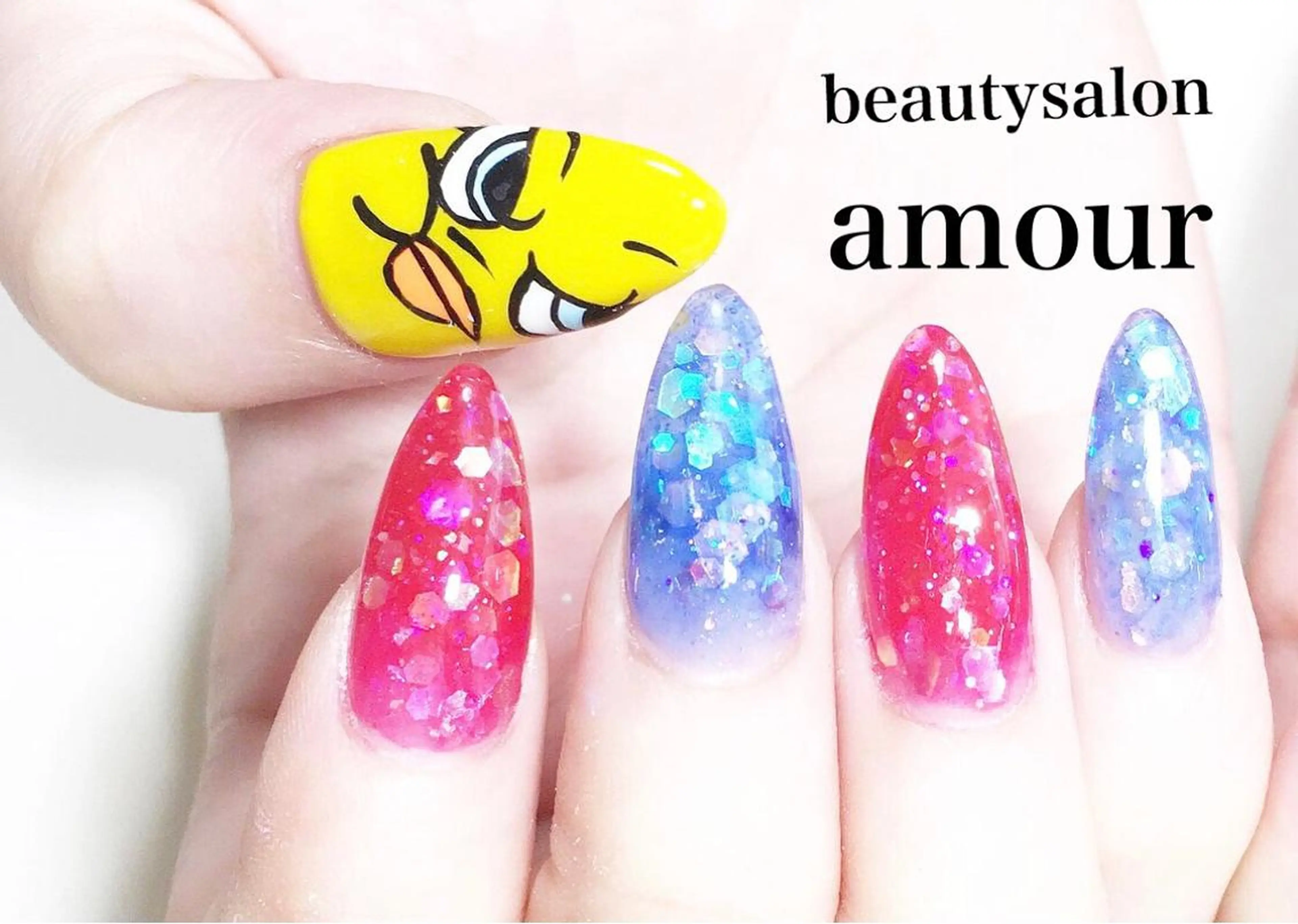 ネイル スカルプネイル amour 平塚店のネイルデザイン