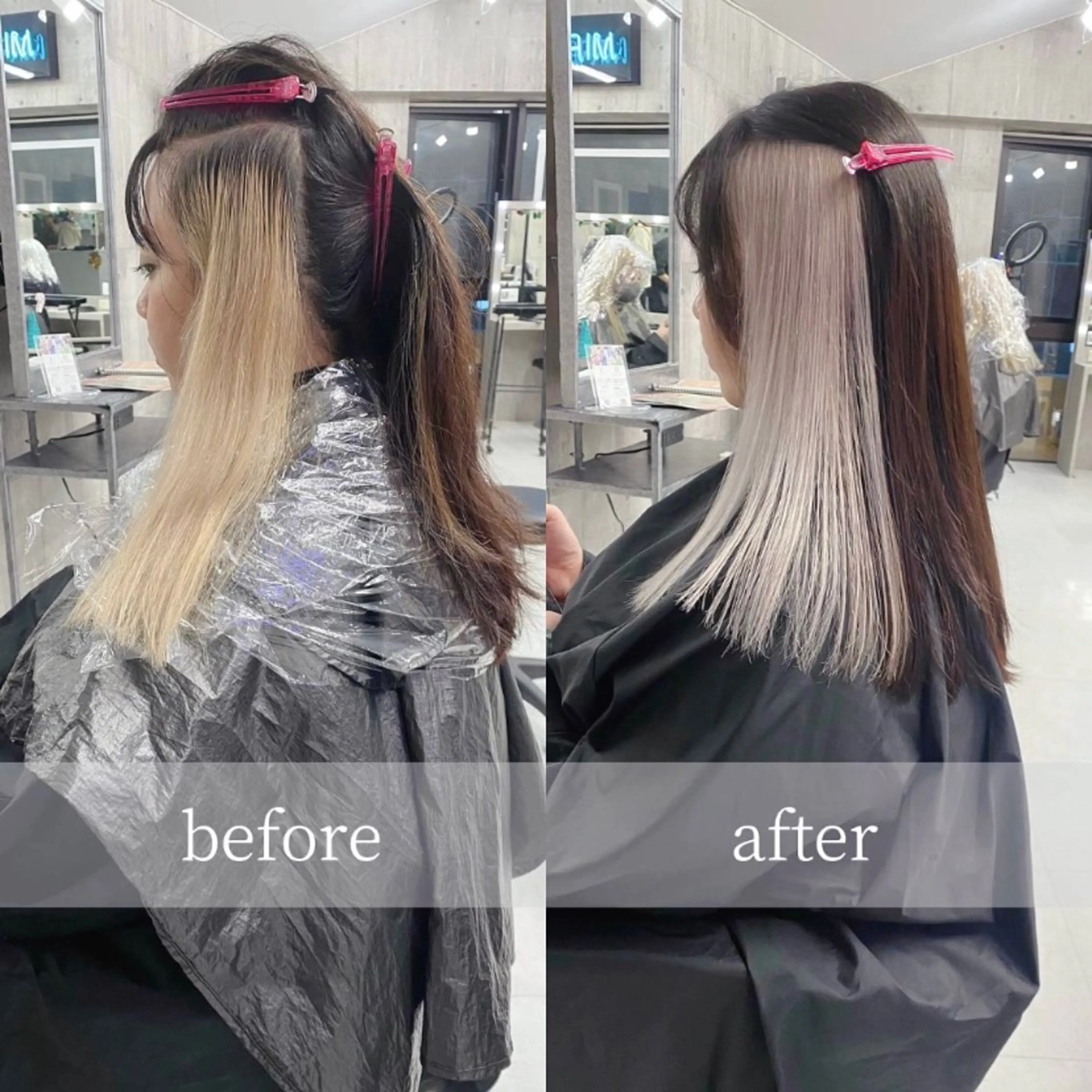 セミロング 💞ハイトーン/ヘア アレンジ💞 くるみのヘアスタイル