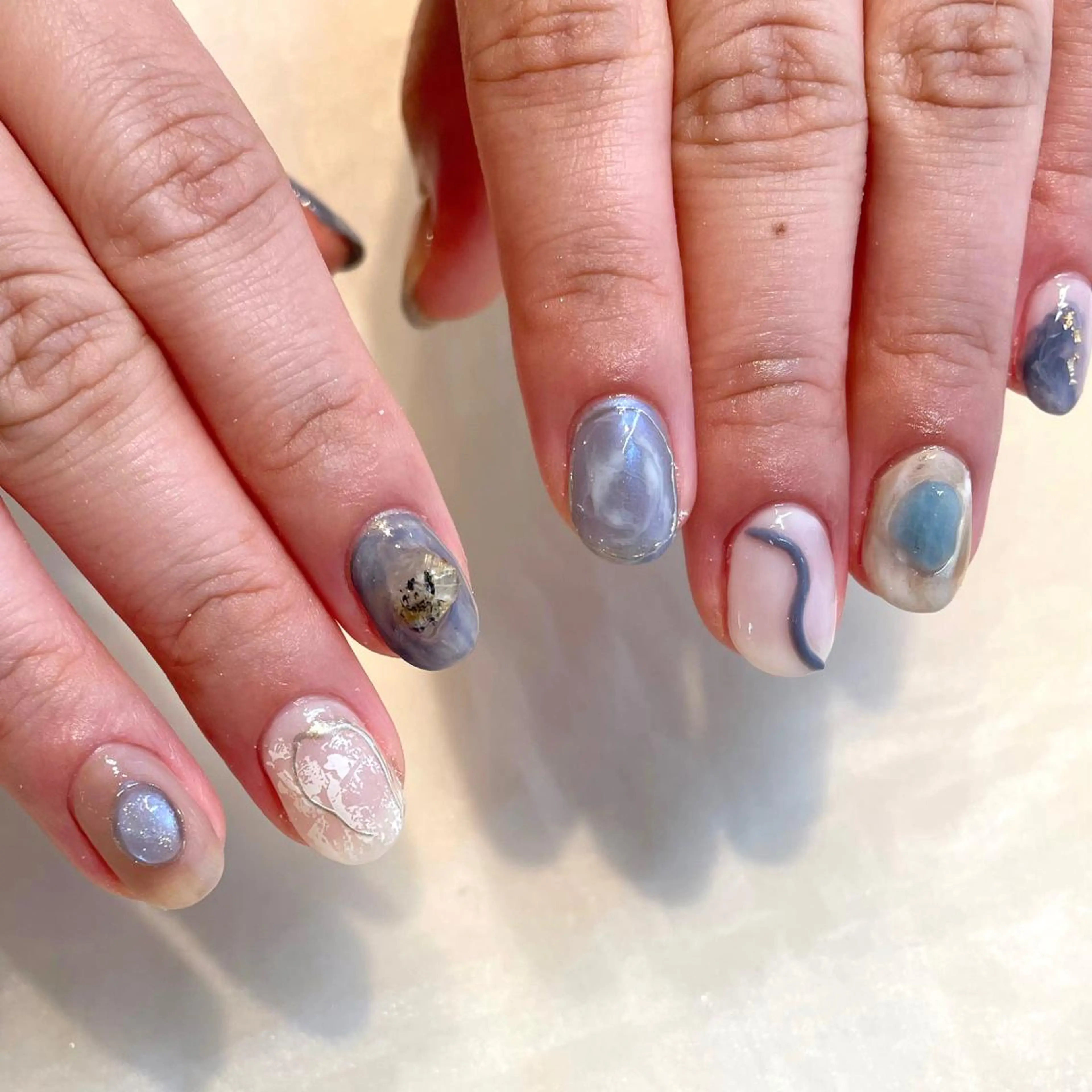 ネイル ハンドネイル 新井 ひなののネイルデザイン