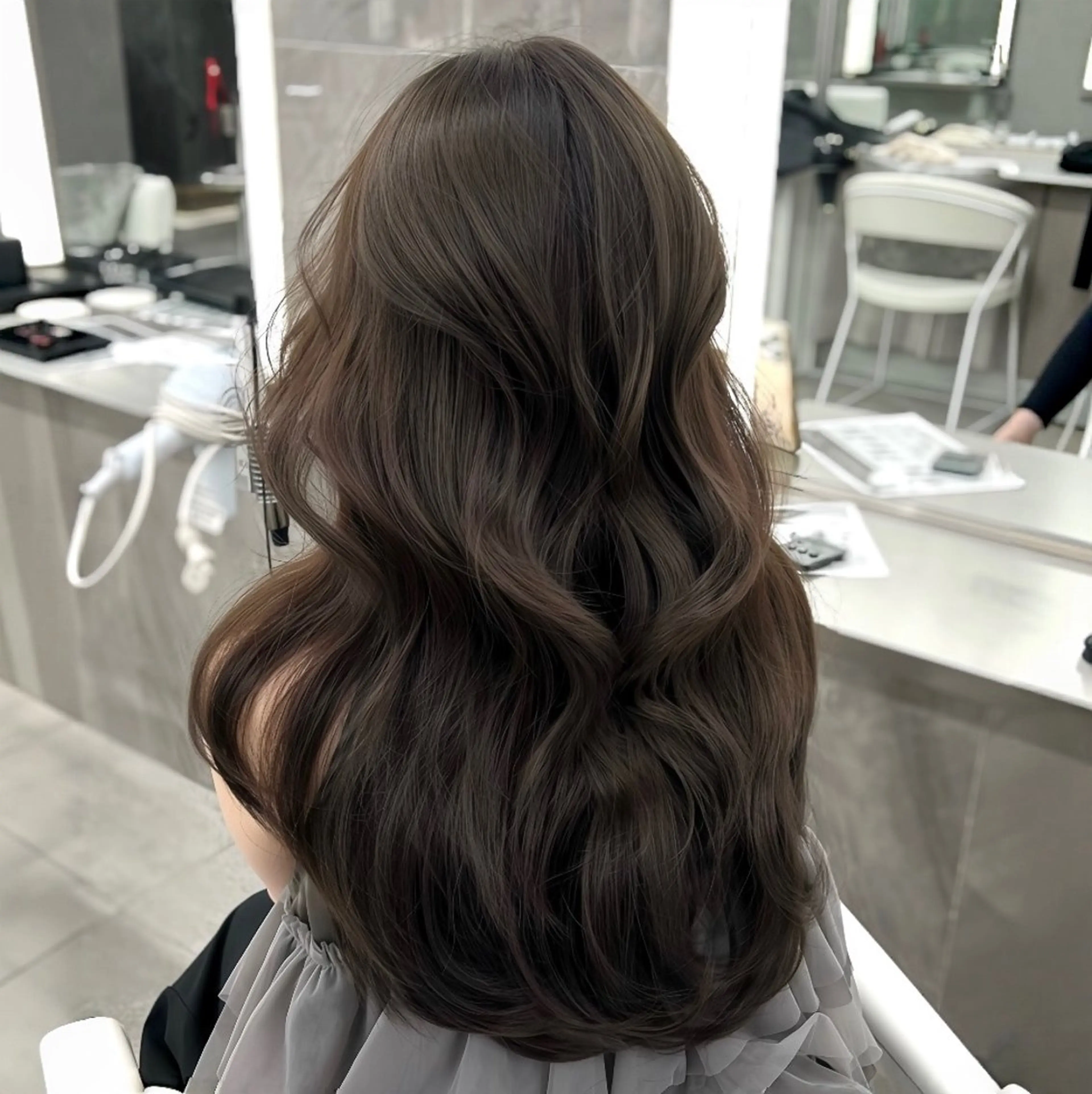 ロング ヘアカラー 透明感カラー/髪質 改善トリ/水野朝晴のヘアスタイル
