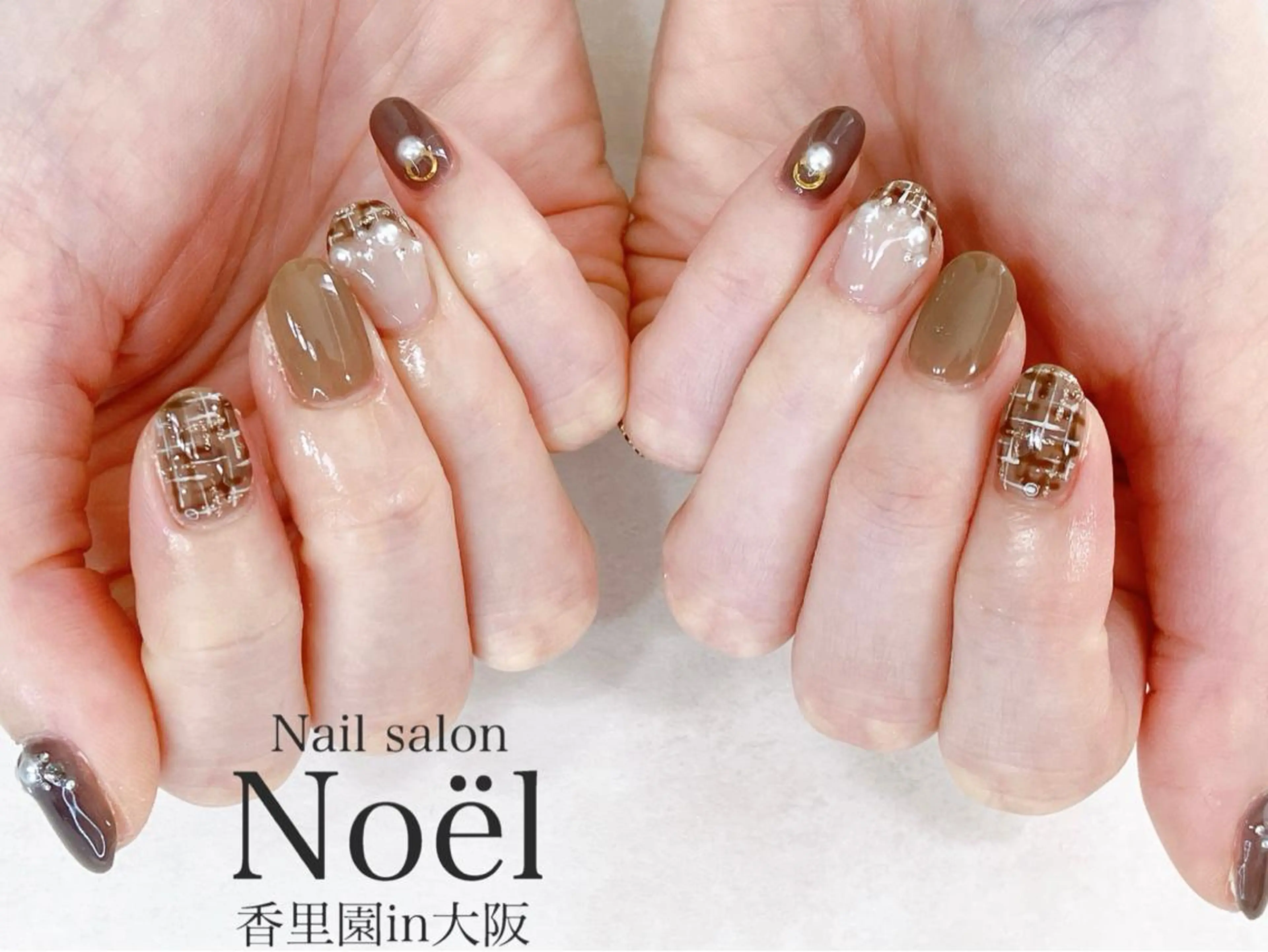 ネイル ツイードネイル Nailsalon ＆Noelのネイルデザイン