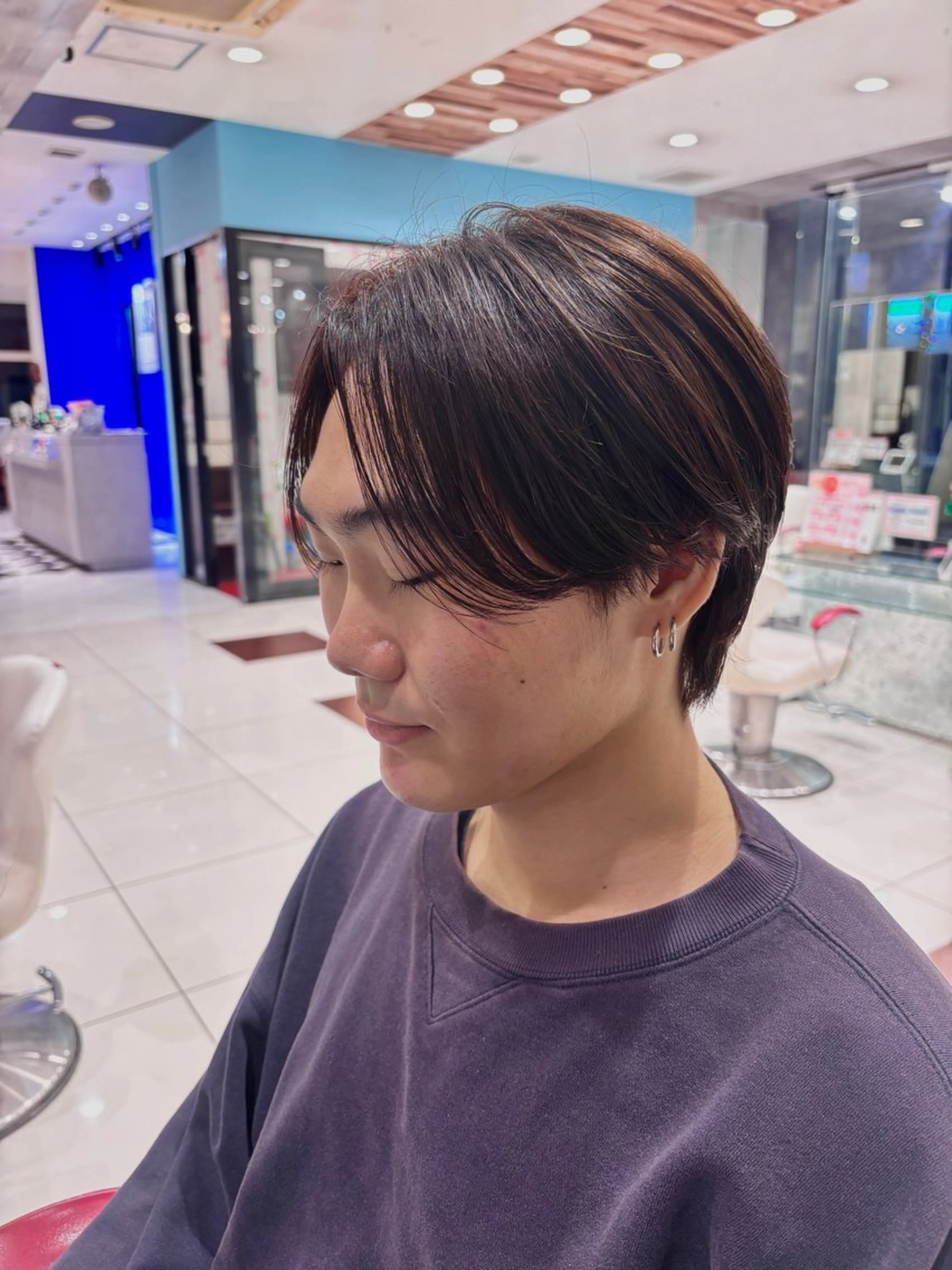 ミディアム ミディアムパーマ カット パーマ 4/28～5/15 出張中です。はじめのヘアスタイル