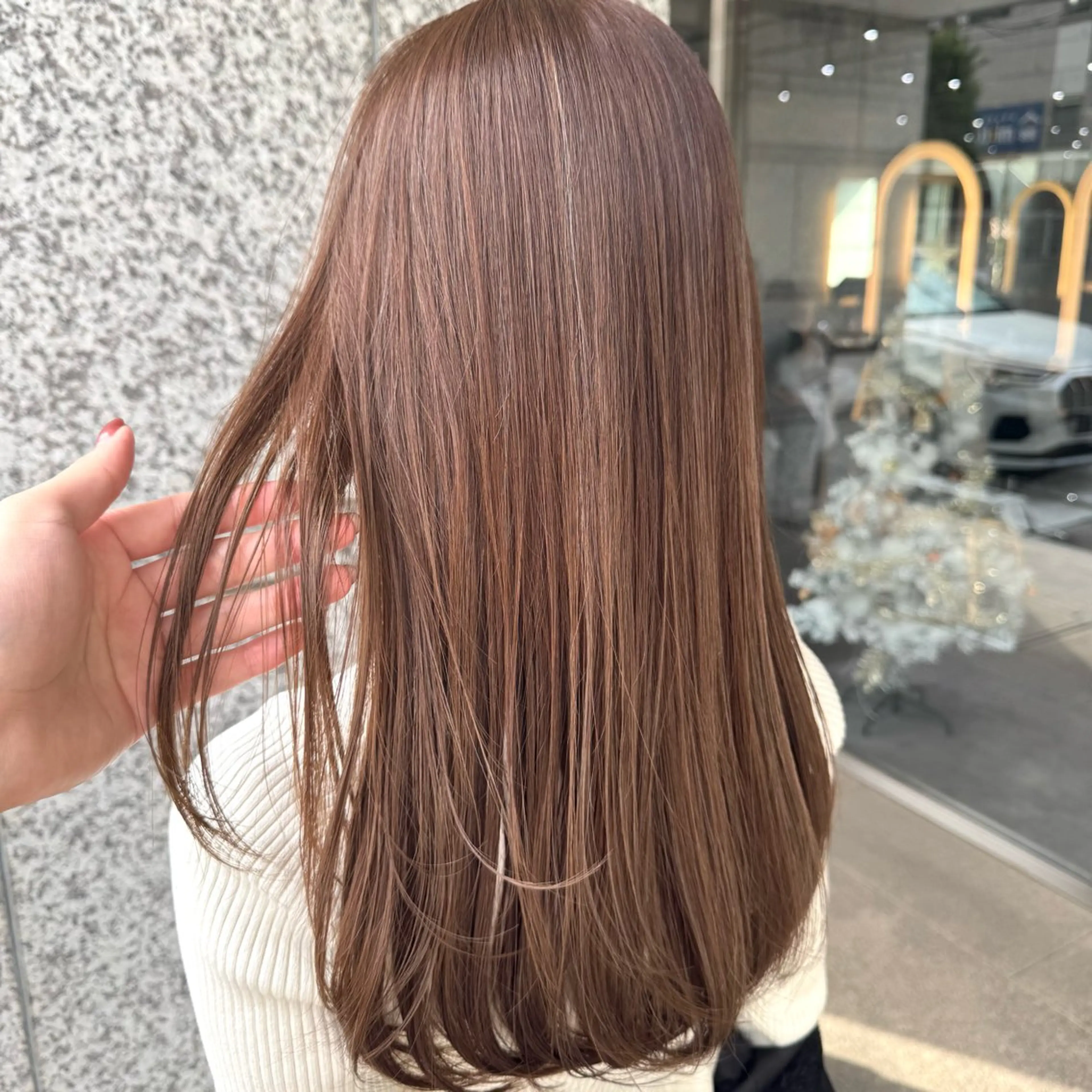 ロング カラー ヘアアレンジ ヘアカラー ブリーチなしカラー /新百合ヶ丘/安形翔のヘアスタイル