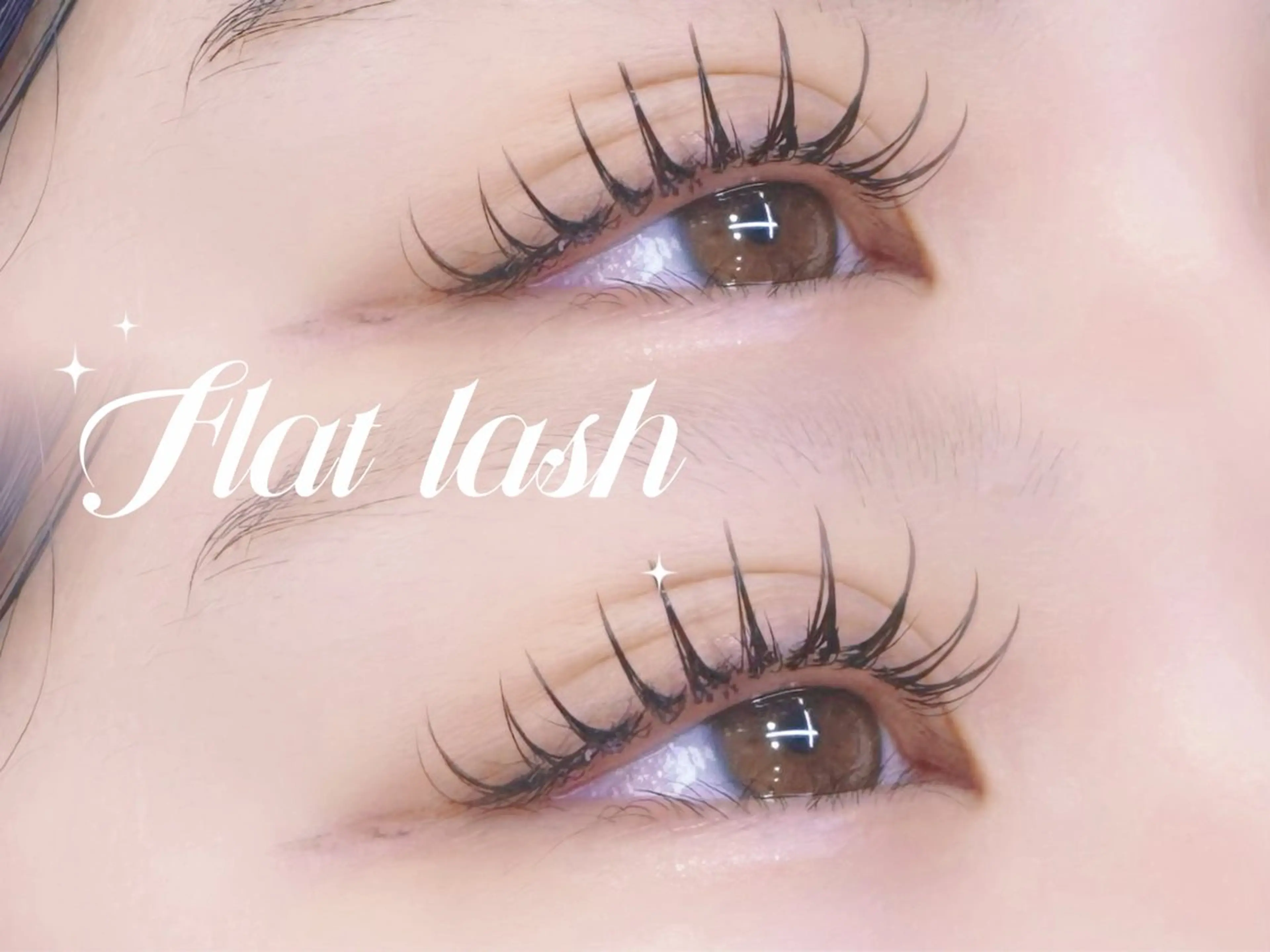 マツエク・マツパ 束感まつ毛 フラットラッシュ Gallica🎀 ayameのマツエク・マツパデザイン
