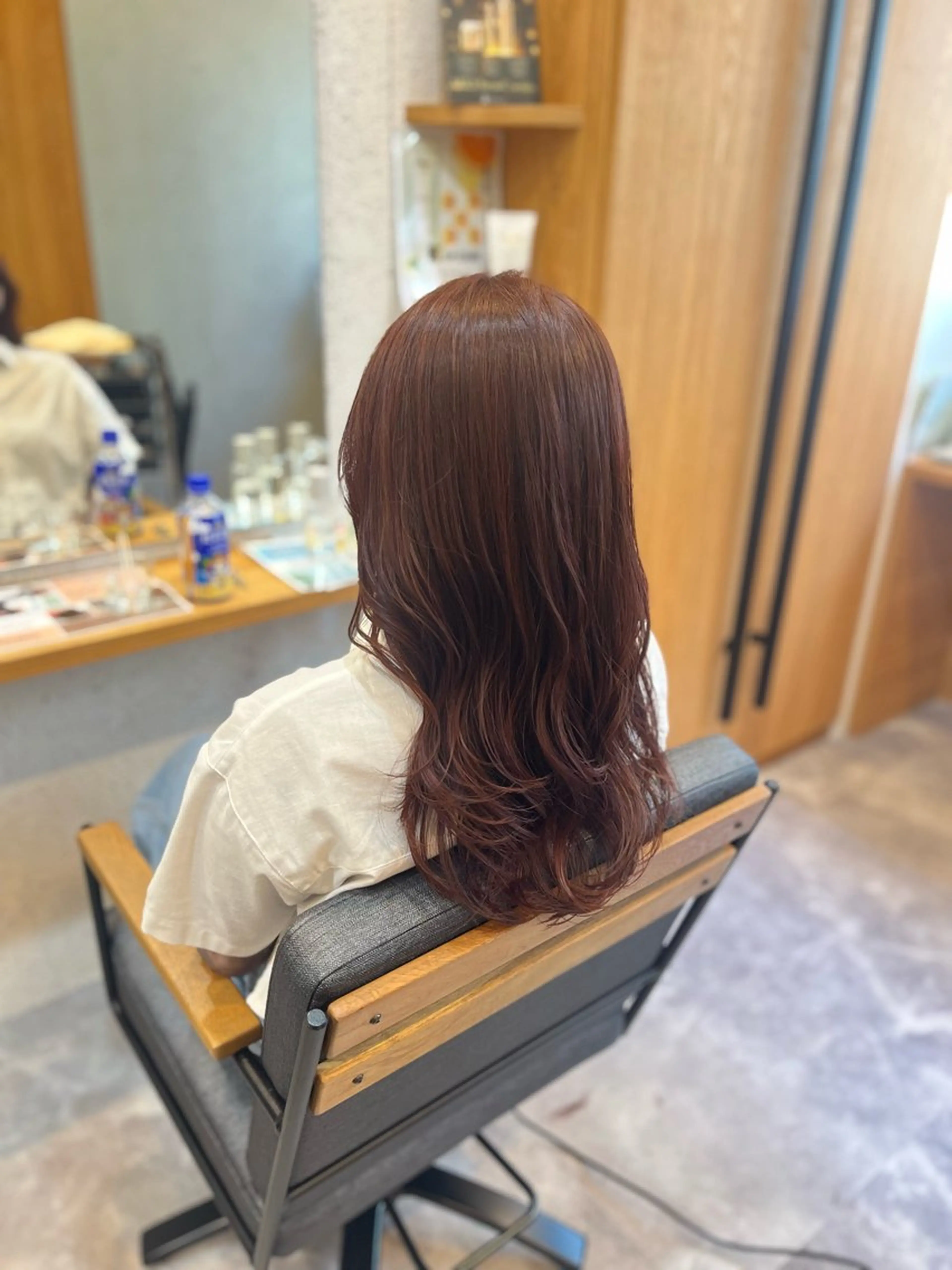 ロング カラー ブラウンカラー ピンクカラー ピンクブラウン ロングレイヤー 🤍山内　飛鳥🤍のヘアスタイル