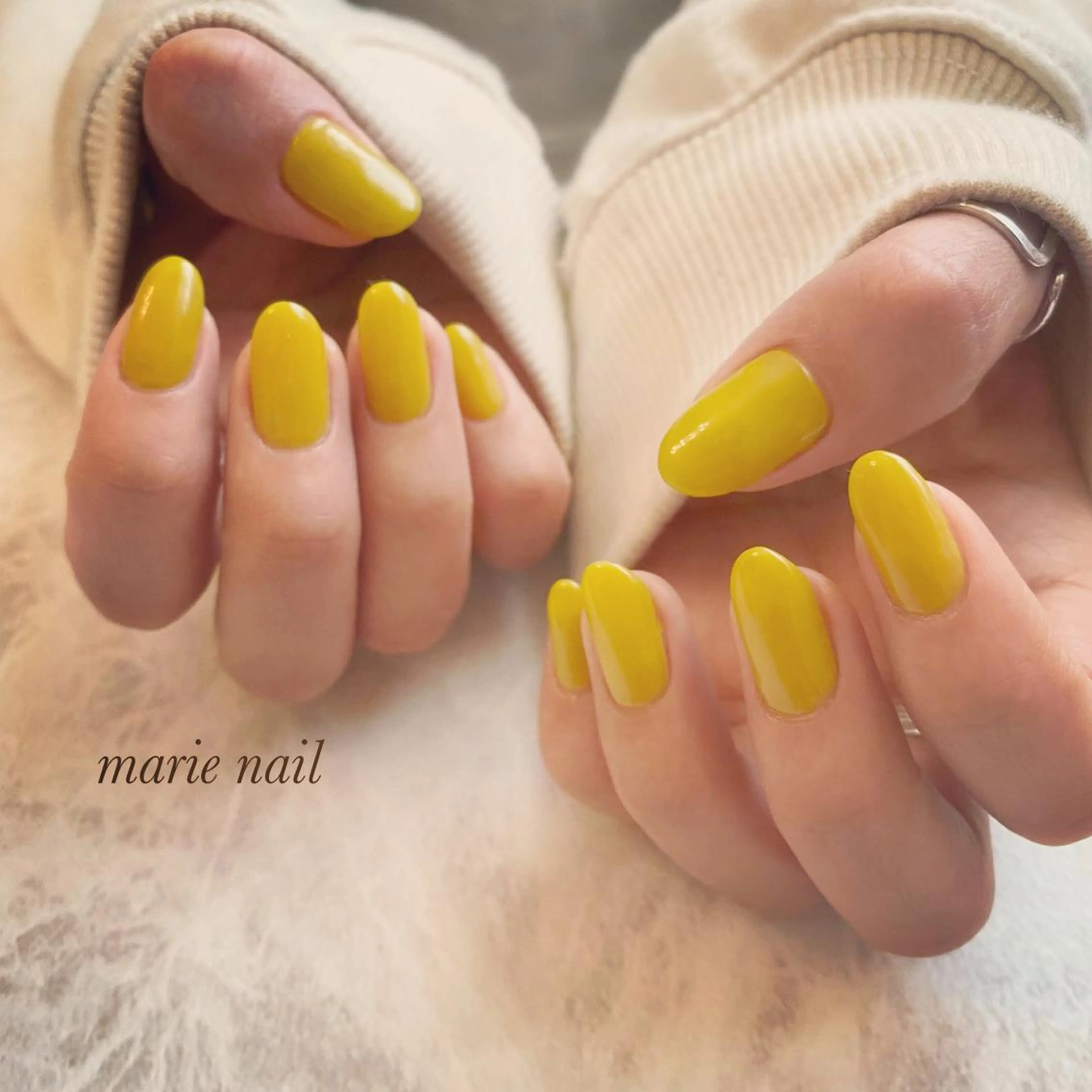 ネイル ワンカラーネイル ハンドネイル marie nailのネイルデザイン